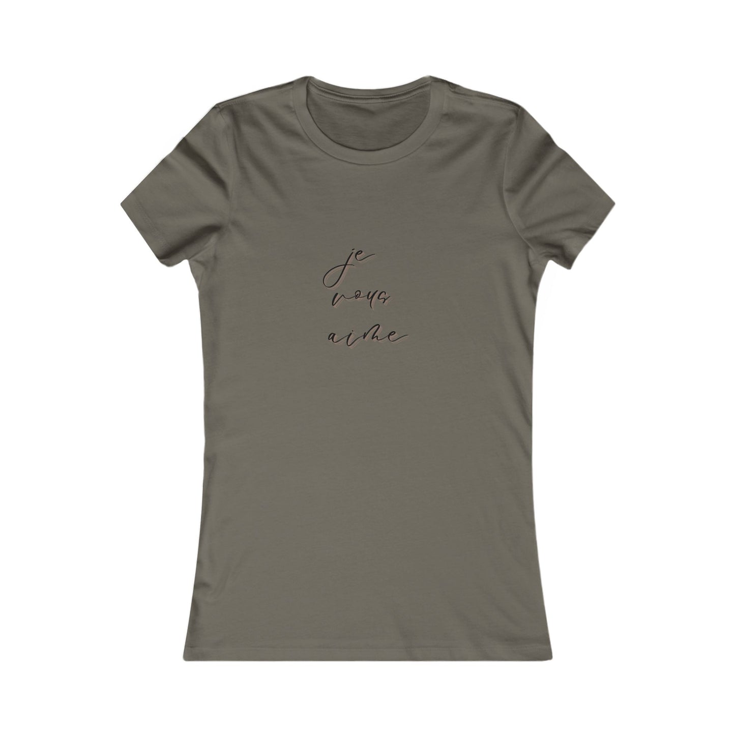 Chic Women's Tee - 'Je Vous Aime' Inspirational Top - DiRoMi