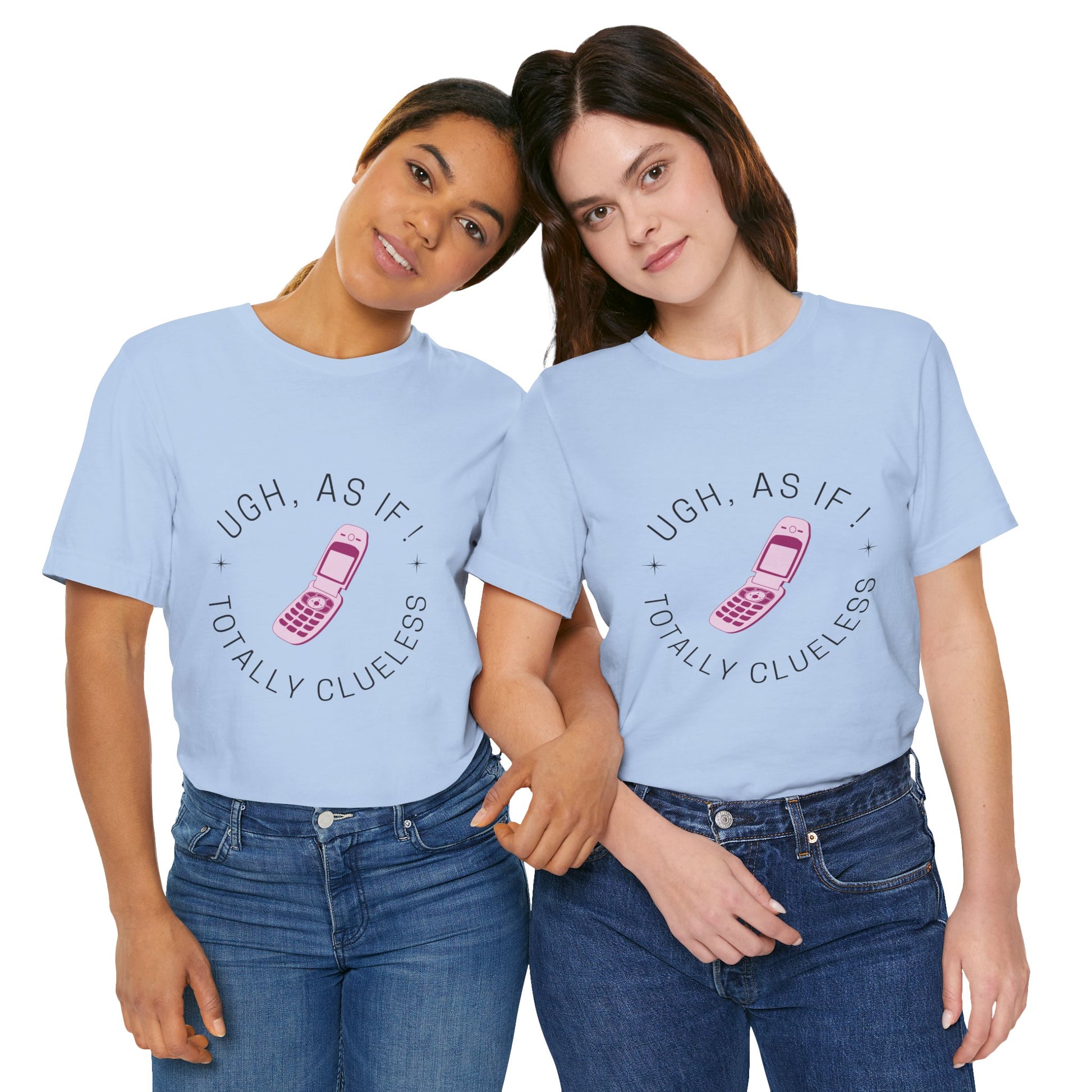Clueless Inspired "Ugh, As If! Totally Clueless" Teen Girl T-shirt - DiRoMi