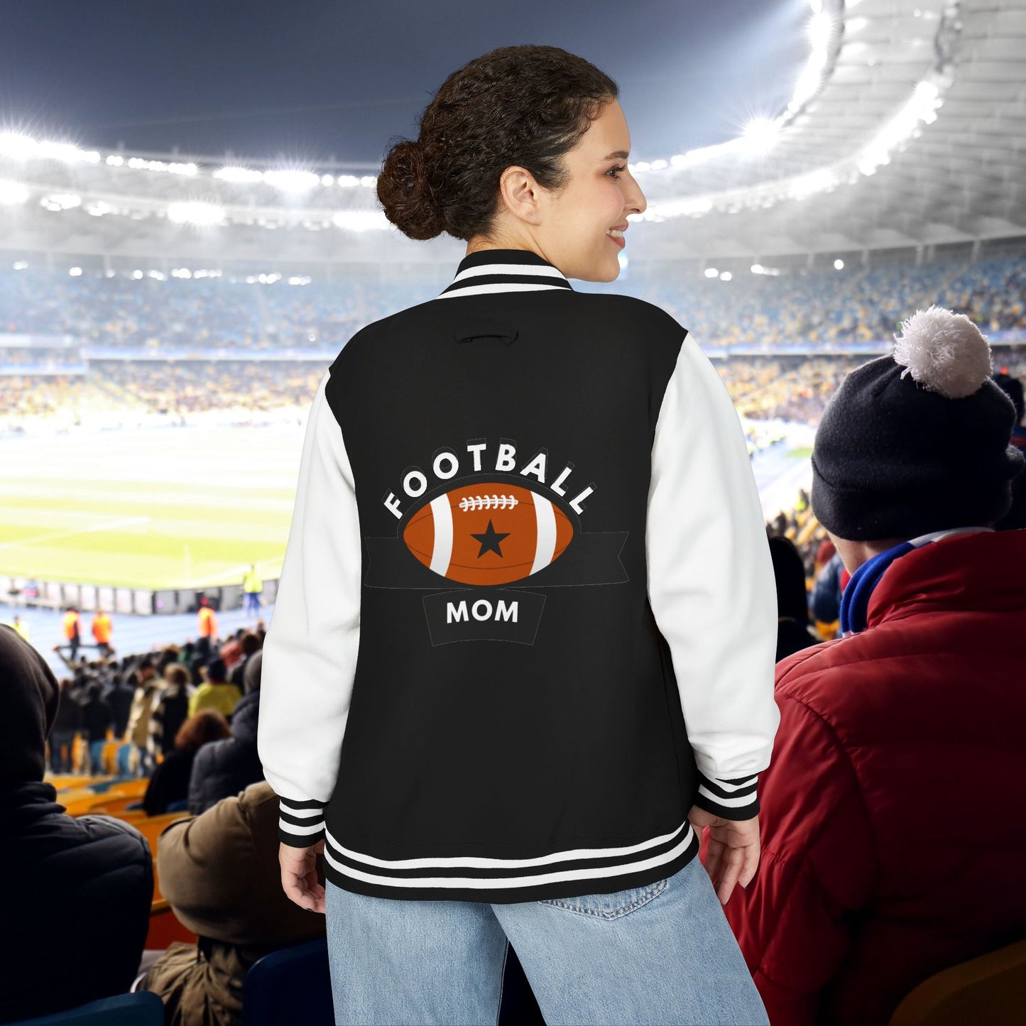 Football Mom Letterman Jacket