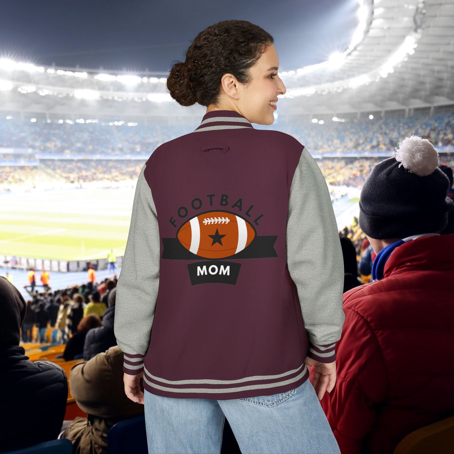 Football Mom Letterman Jacket
