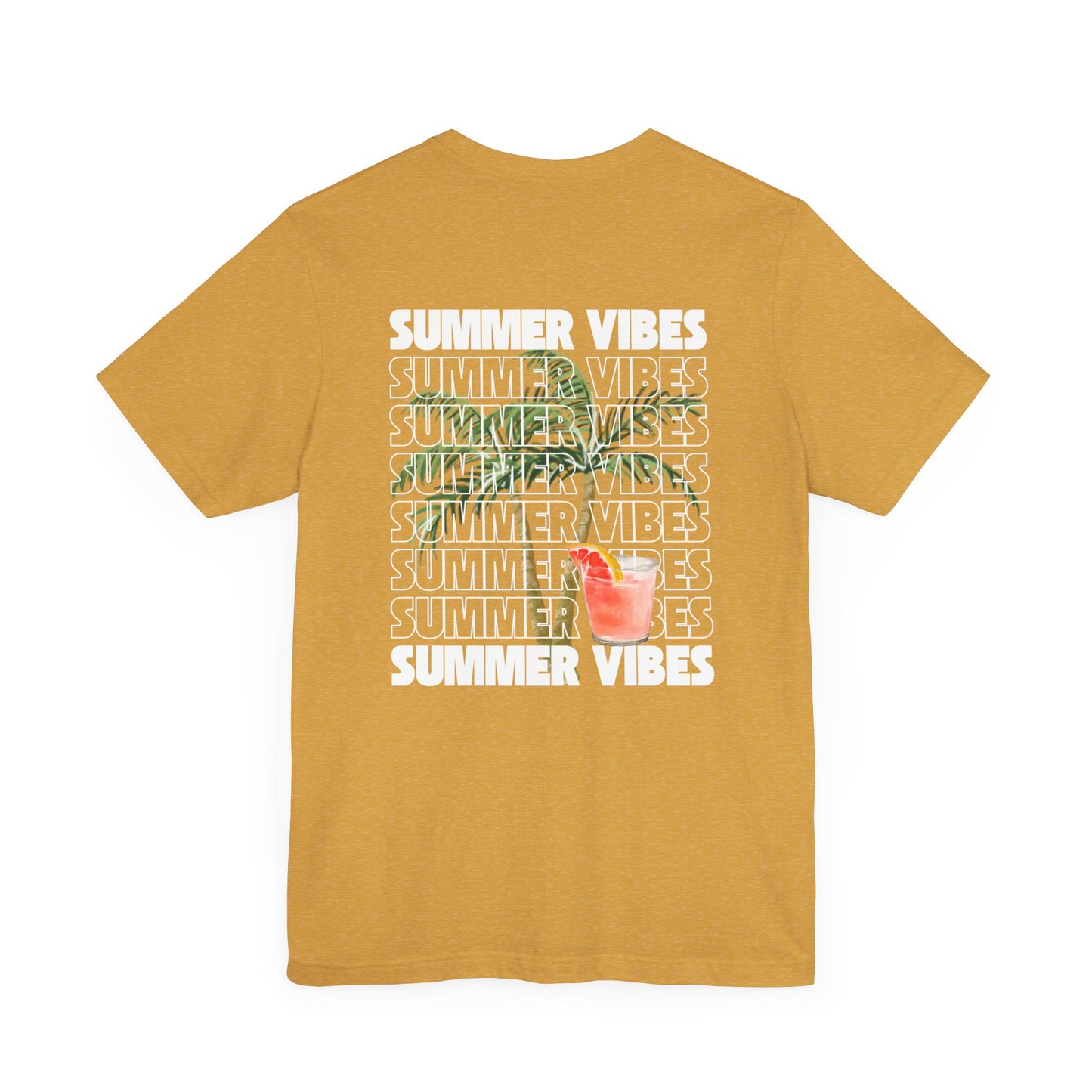 Summer Vibes Unisex Jersey Tee, Casual Summer T-Shirt, Fun Beachwear, Gift for Friends, Vacation Outfit, Relaxed Style, Graphic T Shirts