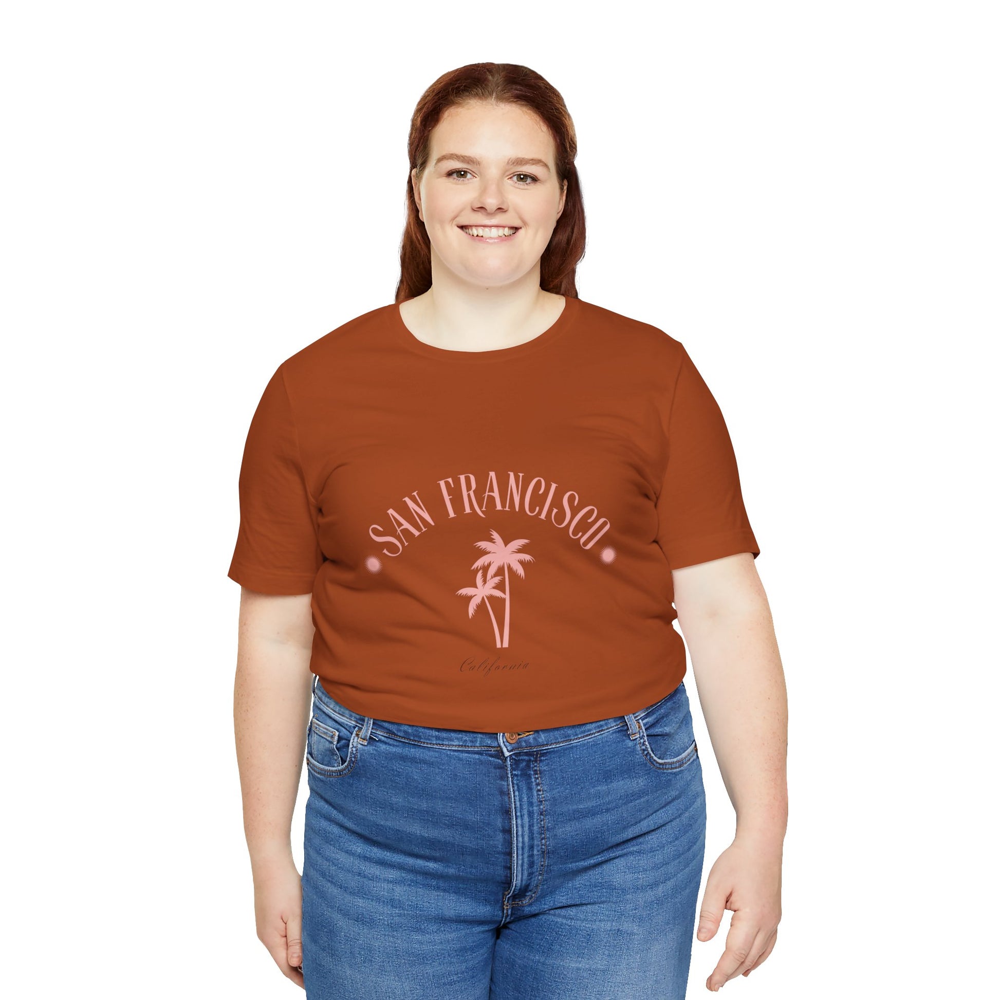California Vibes Women Tee with San Francisco Design - DiRoMi