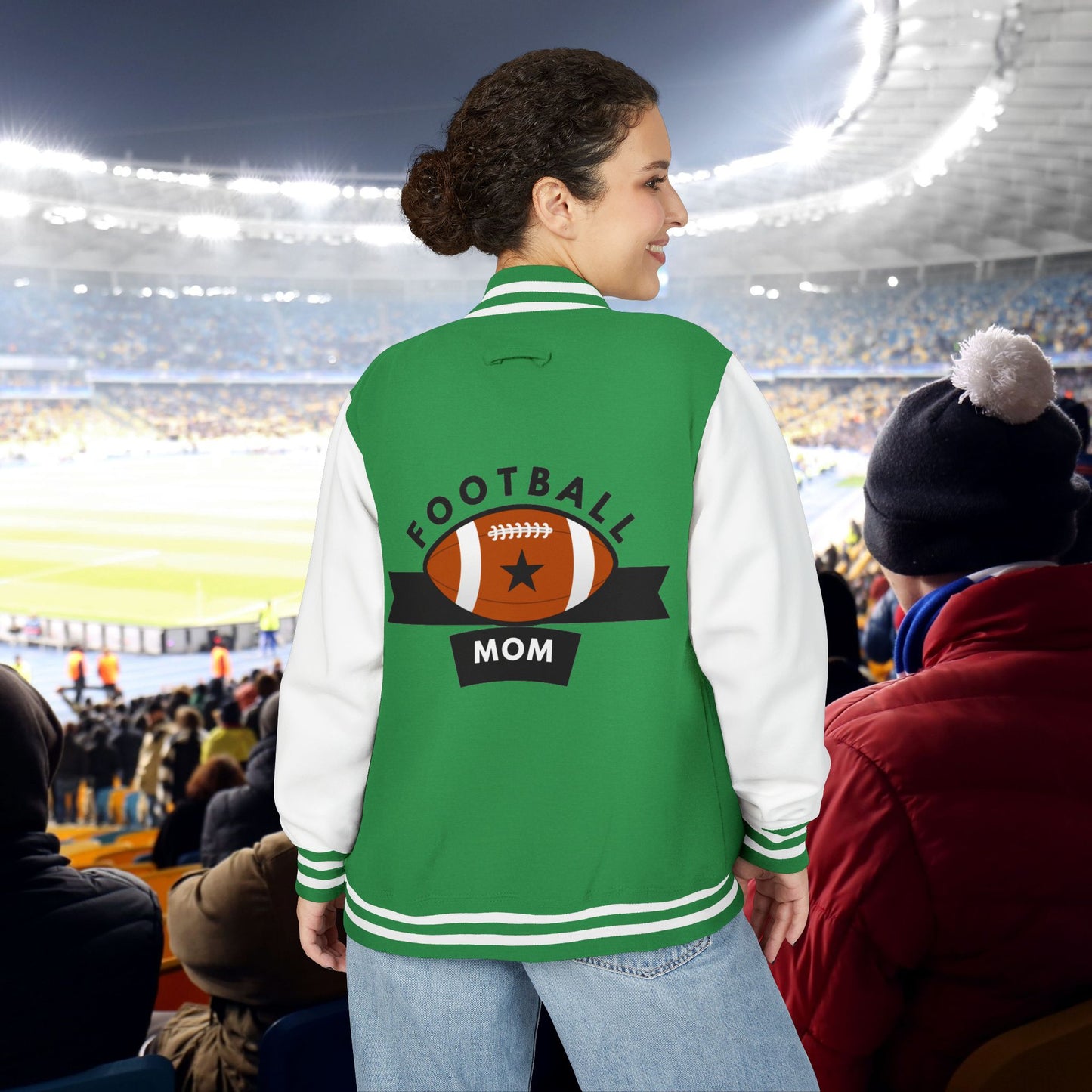 Football Mom Letterman Jacket