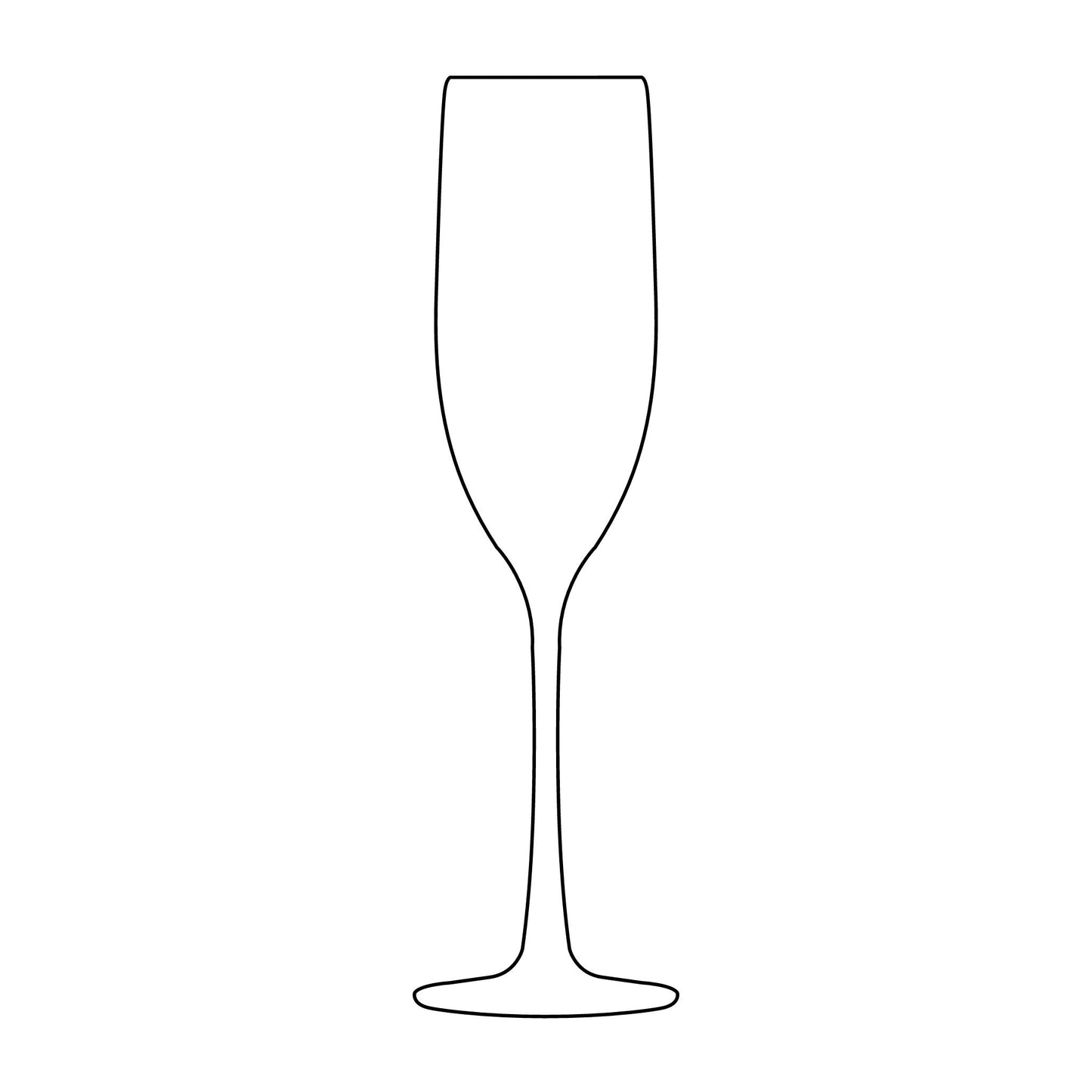 Engraved Champagne Glass 8oz