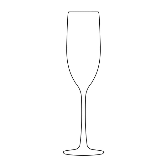 Engraved Champagne Glass 8oz