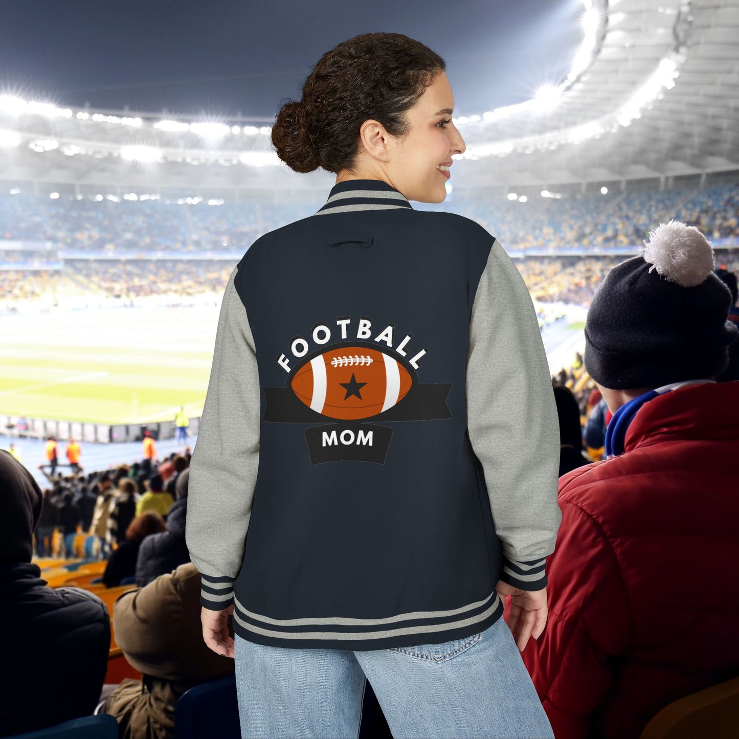 Football Mom Letterman Jacket