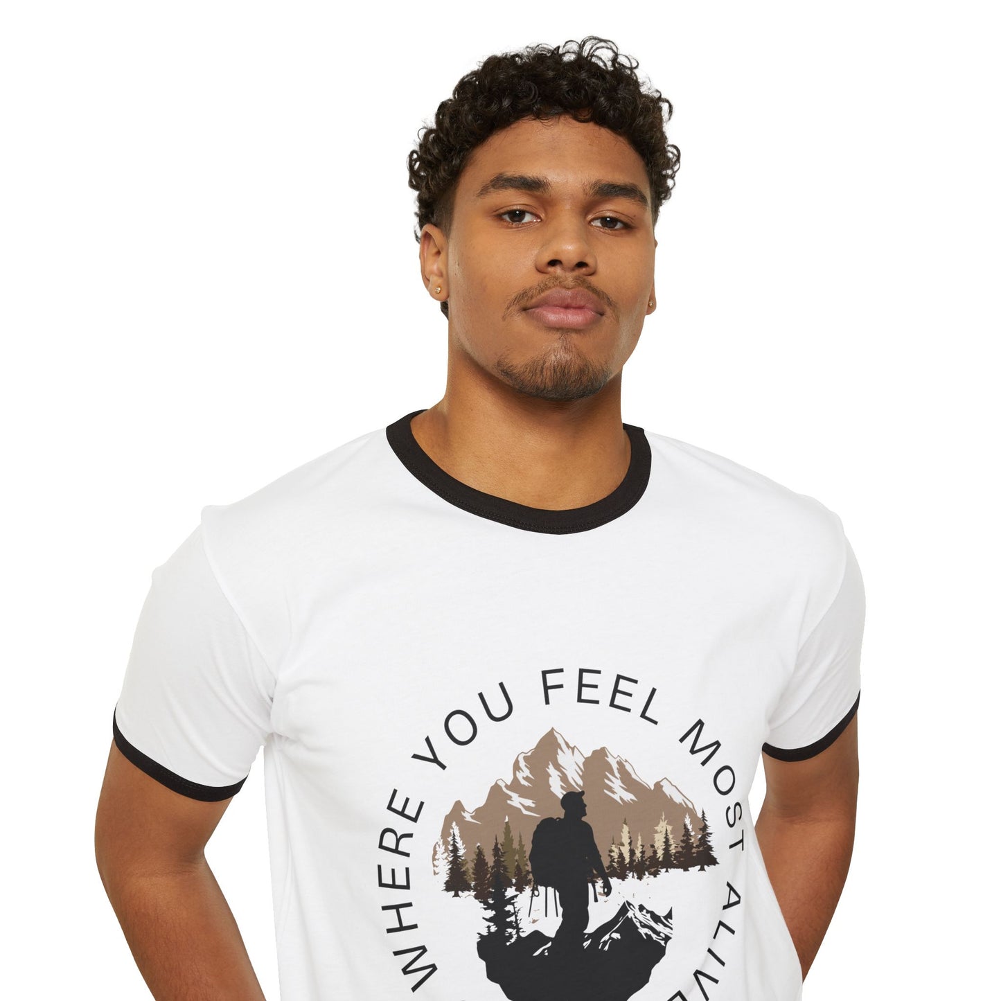 Explore Nature Unisex Cotton T-Shirt - 'Go Where You Feel Most Alive' - DiRoMi