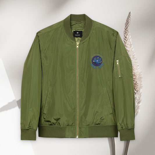 Eco-Friendly Embroidered Bomber Jacket - Stylish & Sustainable - DiRoMi