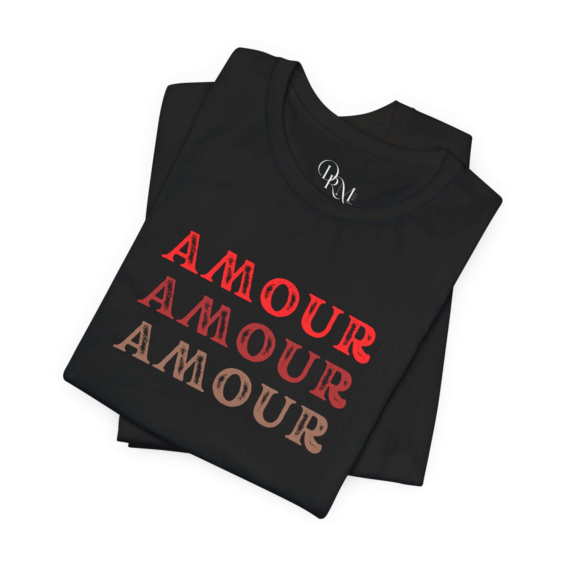 Amour Graphic Tee - Unisex Short Sleeve T-Shirt for Love Enthusiasts - DiRoMi