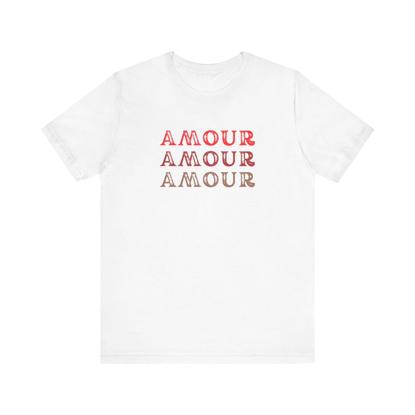 Amour Graphic Tee - Unisex Short Sleeve T-Shirt for Love Enthusiasts - DiRoMi