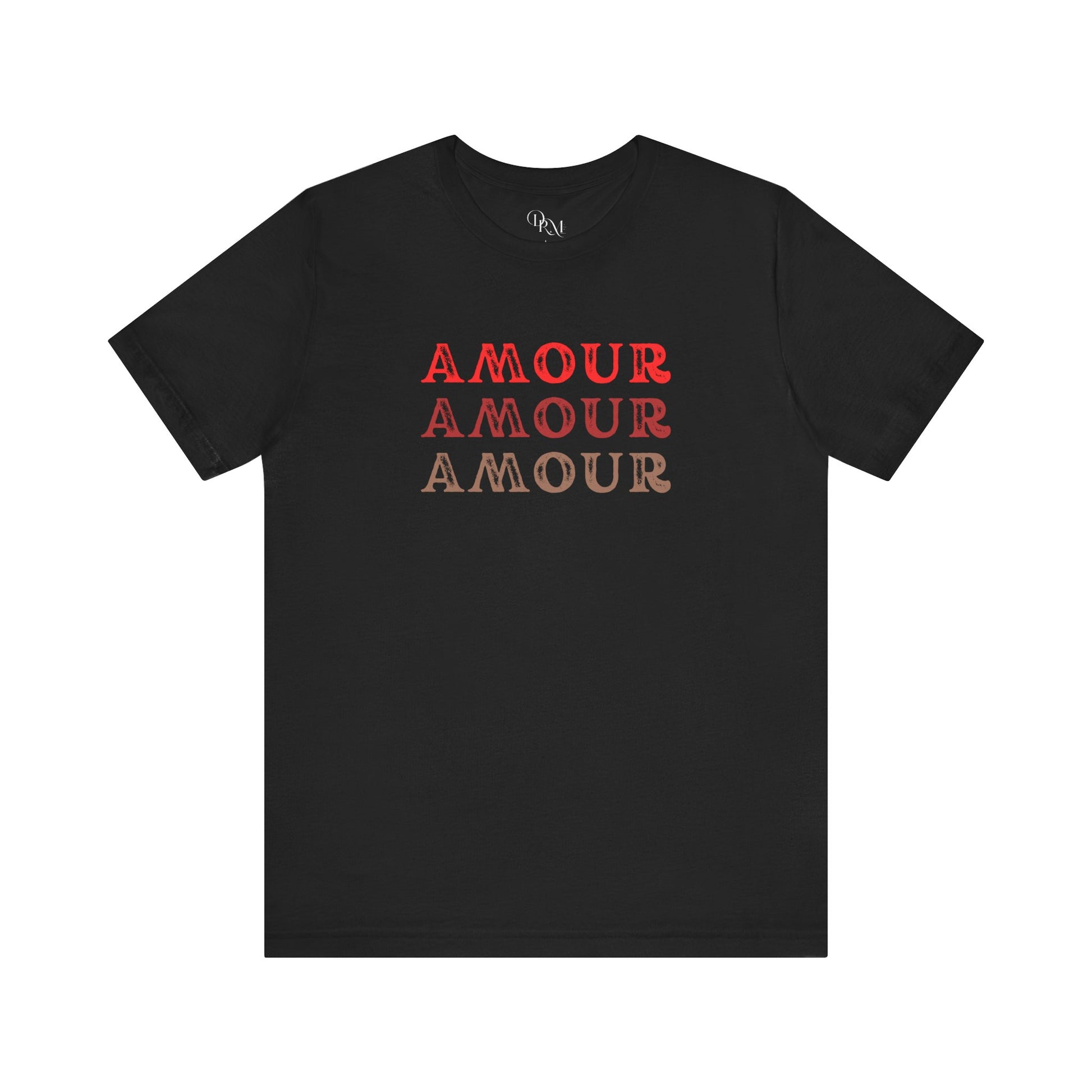 Amour Graphic Tee - Unisex Short Sleeve T-Shirt for Love Enthusiasts - DiRoMi
