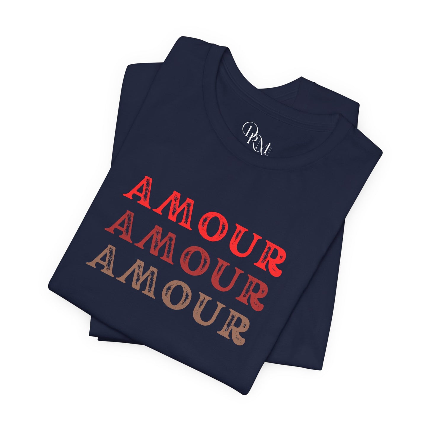 Amour Graphic Tee - Unisex Short Sleeve T-Shirt for Love Enthusiasts - DiRoMi