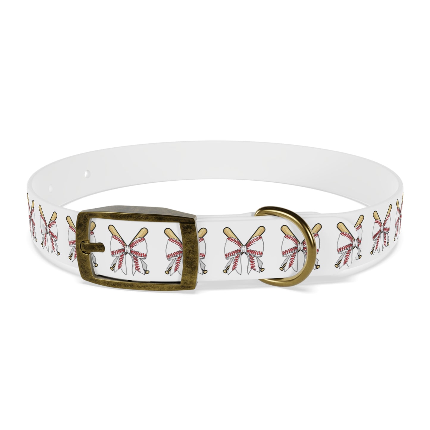 Baseball Bat Dog Collar with Bows - Perfect for Pet Lovers and Sports Fans - DiRoMi
