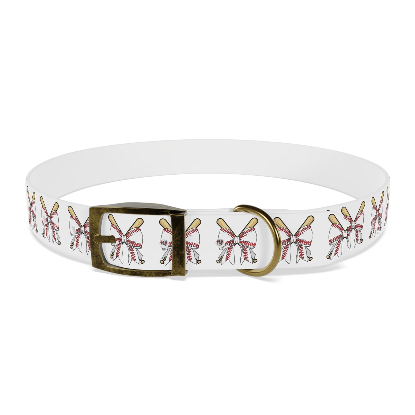 Baseball Bat Dog Collar with Bows - Perfect for Pet Lovers and Sports Fans - DiRoMi
