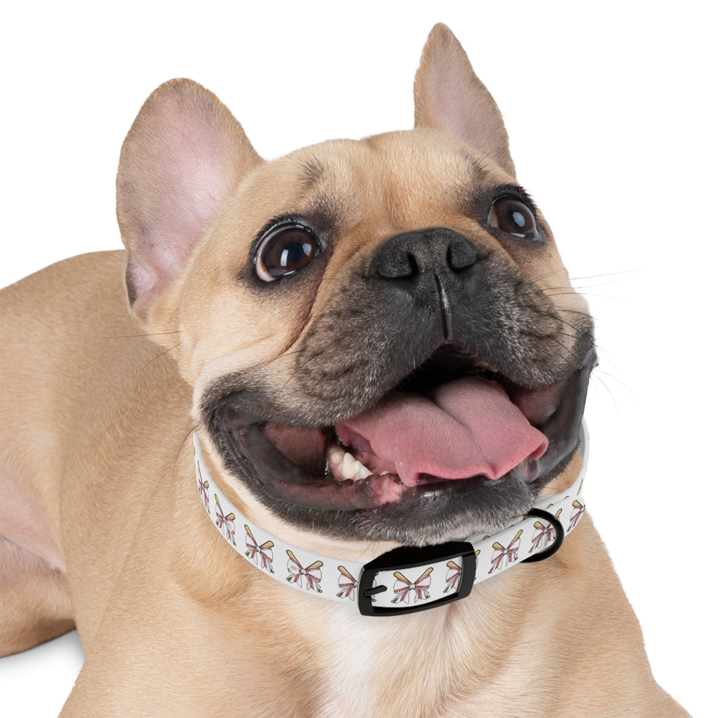 Baseball Bat Dog Collar with Bows - Perfect for Pet Lovers and Sports Fans - DiRoMi