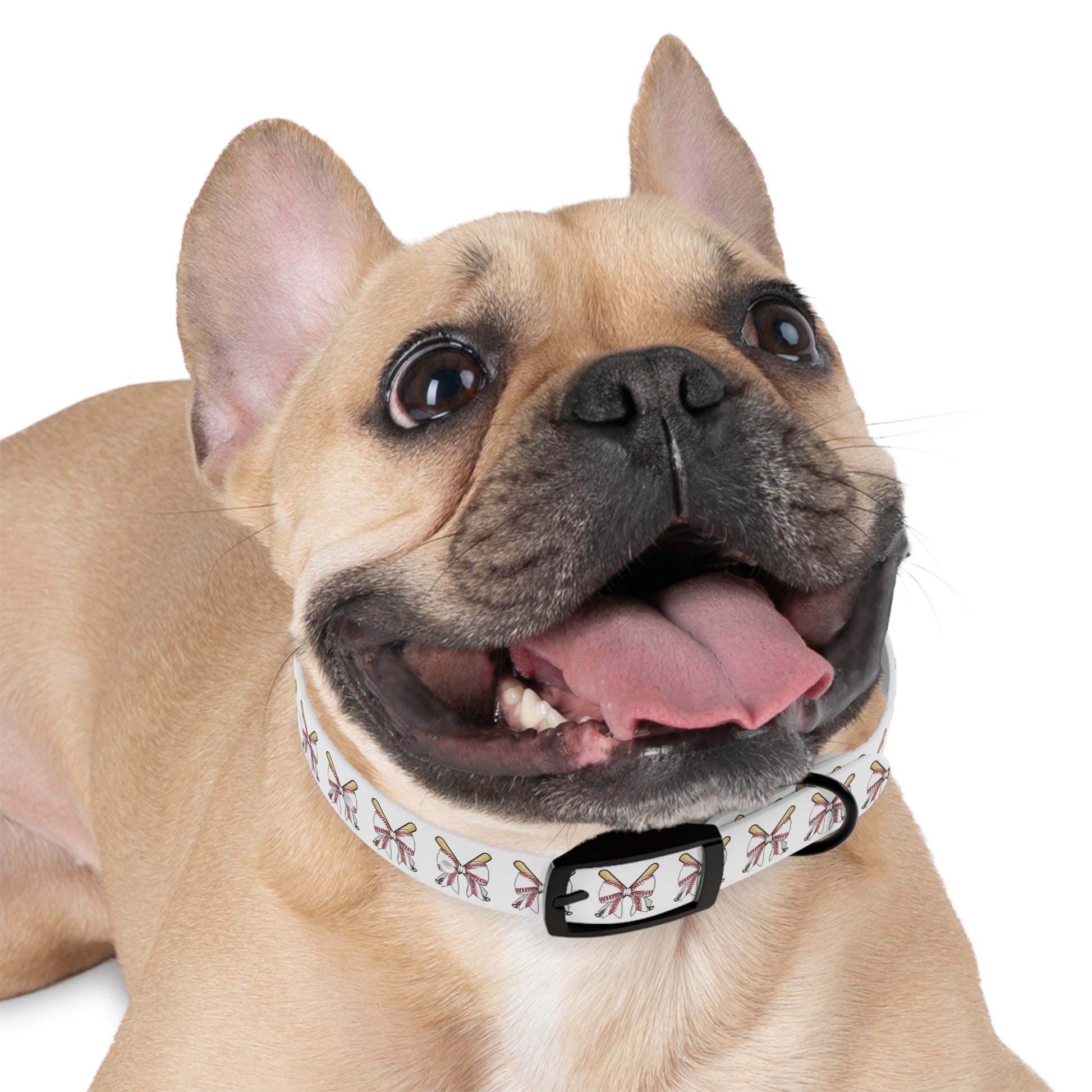 Baseball Bat Dog Collar with Bows - Perfect for Pet Lovers and Sports Fans - DiRoMi