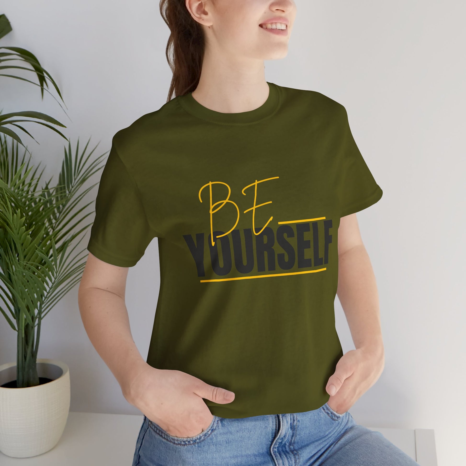 Be Yourself Inspirational Unisex T-Shirt - Perfect for Casual Wear and Self-Expression - DiRoMi
