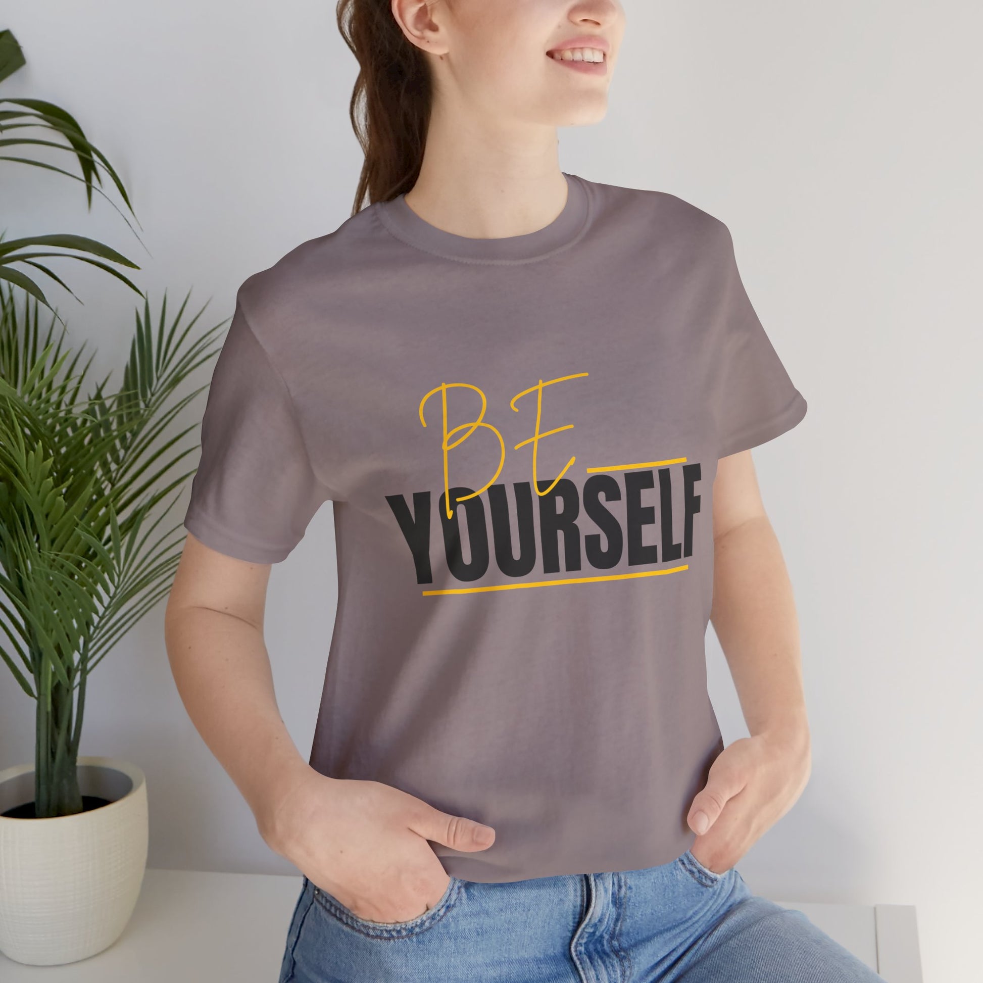 Be Yourself Inspirational Unisex T-Shirt - Perfect for Casual Wear and Self-Expression - DiRoMi