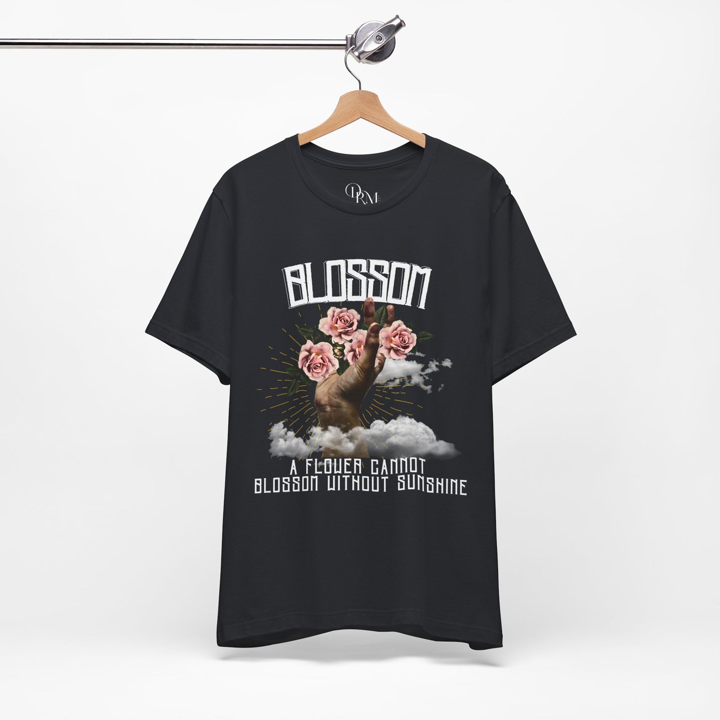 Blossom Vintage Floral Unisex T-Shirt - "A Flower Cannot Blossom Without Sunshine" - DiRoMi