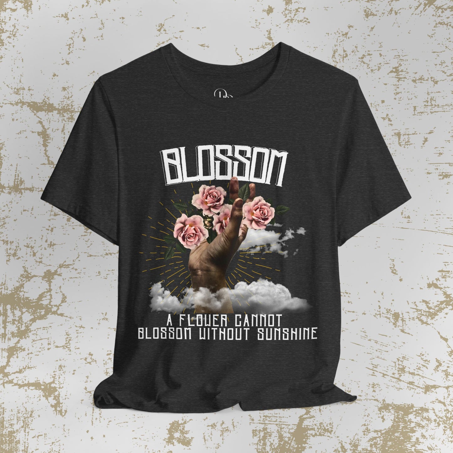 Blossom Vintage Floral Unisex T-Shirt - "A Flower Cannot Blossom Without Sunshine" - DiRoMi