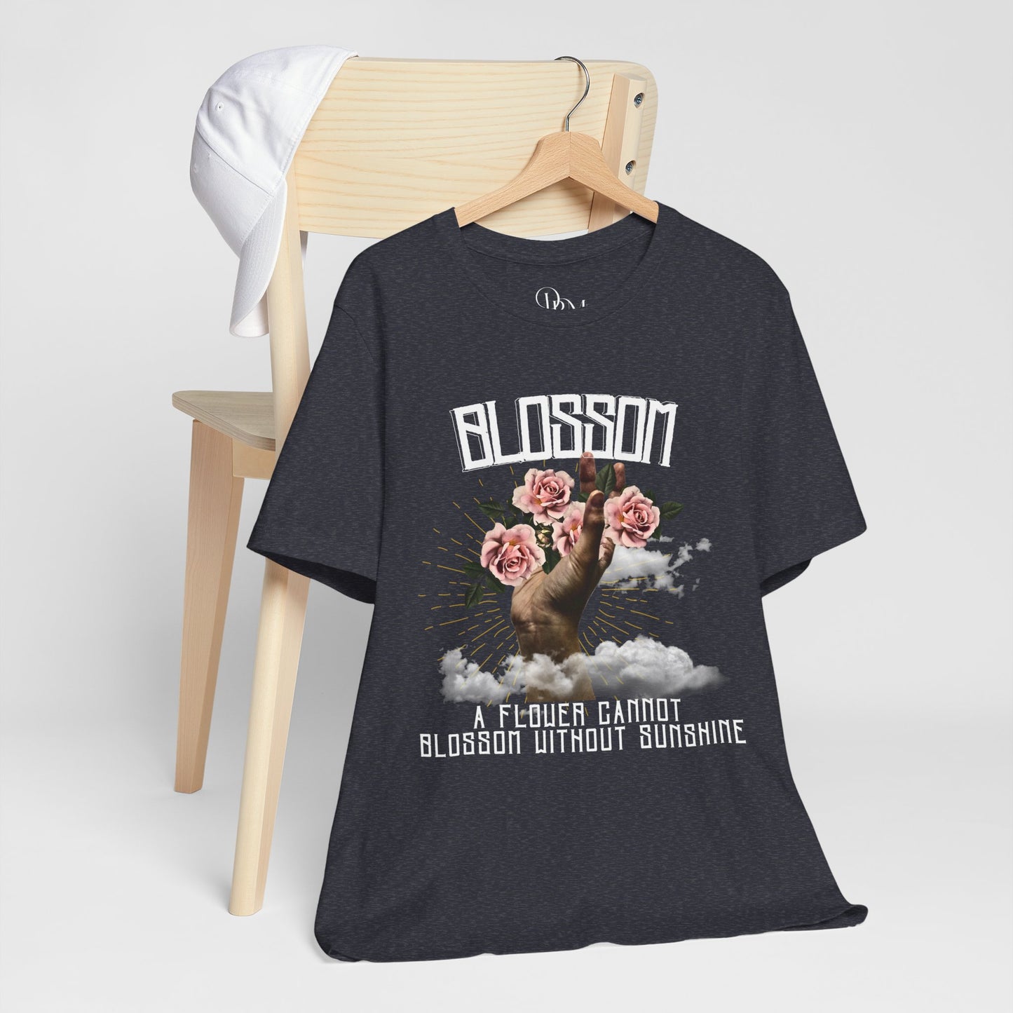 Blossom Vintage Floral Unisex T-Shirt - "A Flower Cannot Blossom Without Sunshine" - DiRoMi