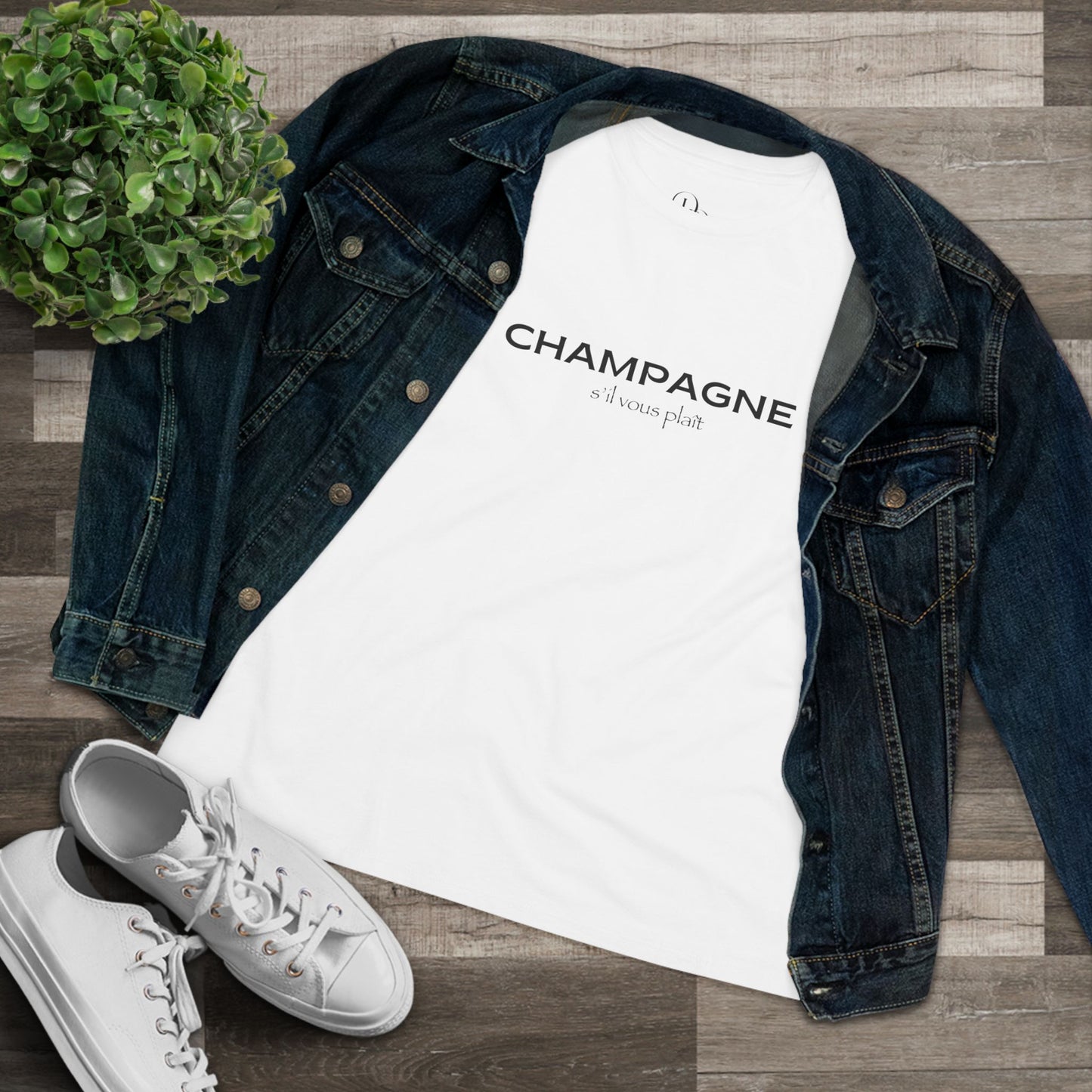Champagne Vibes Women's Cotton Tee - Perfect for Parties & Celebrations - DiRoMi