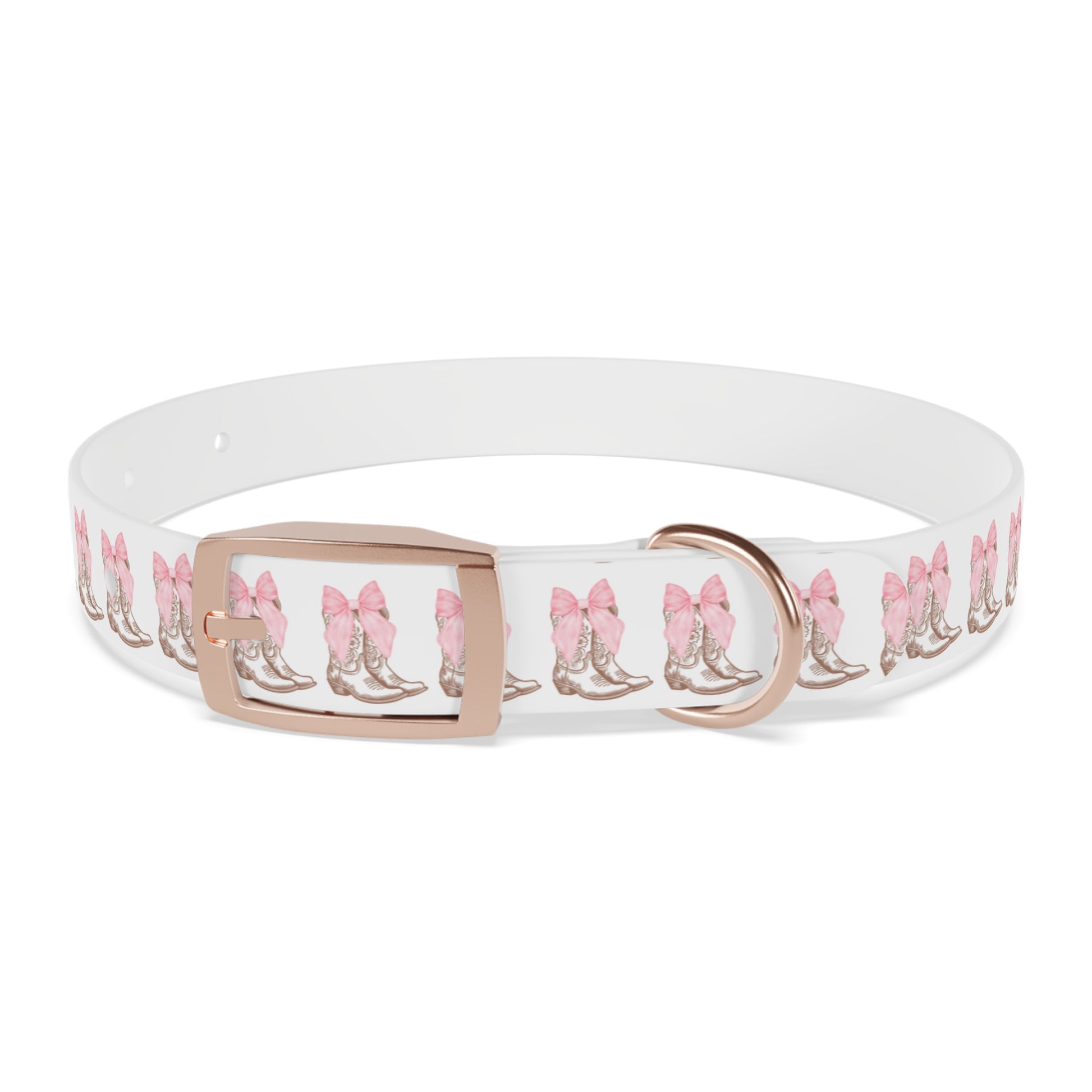 Chic Dog Collar with Pink Bow Design - Stylish Pet Accessory - DiRoMi