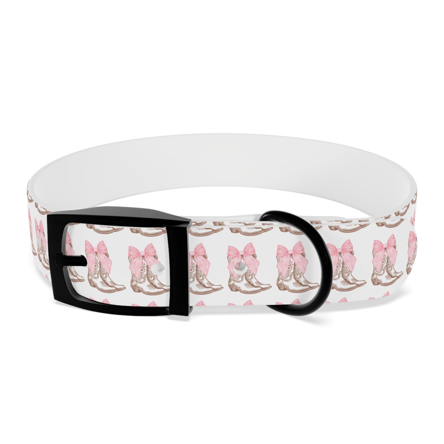Chic Dog Collar with Pink Bow Design - Stylish Pet Accessory - DiRoMi