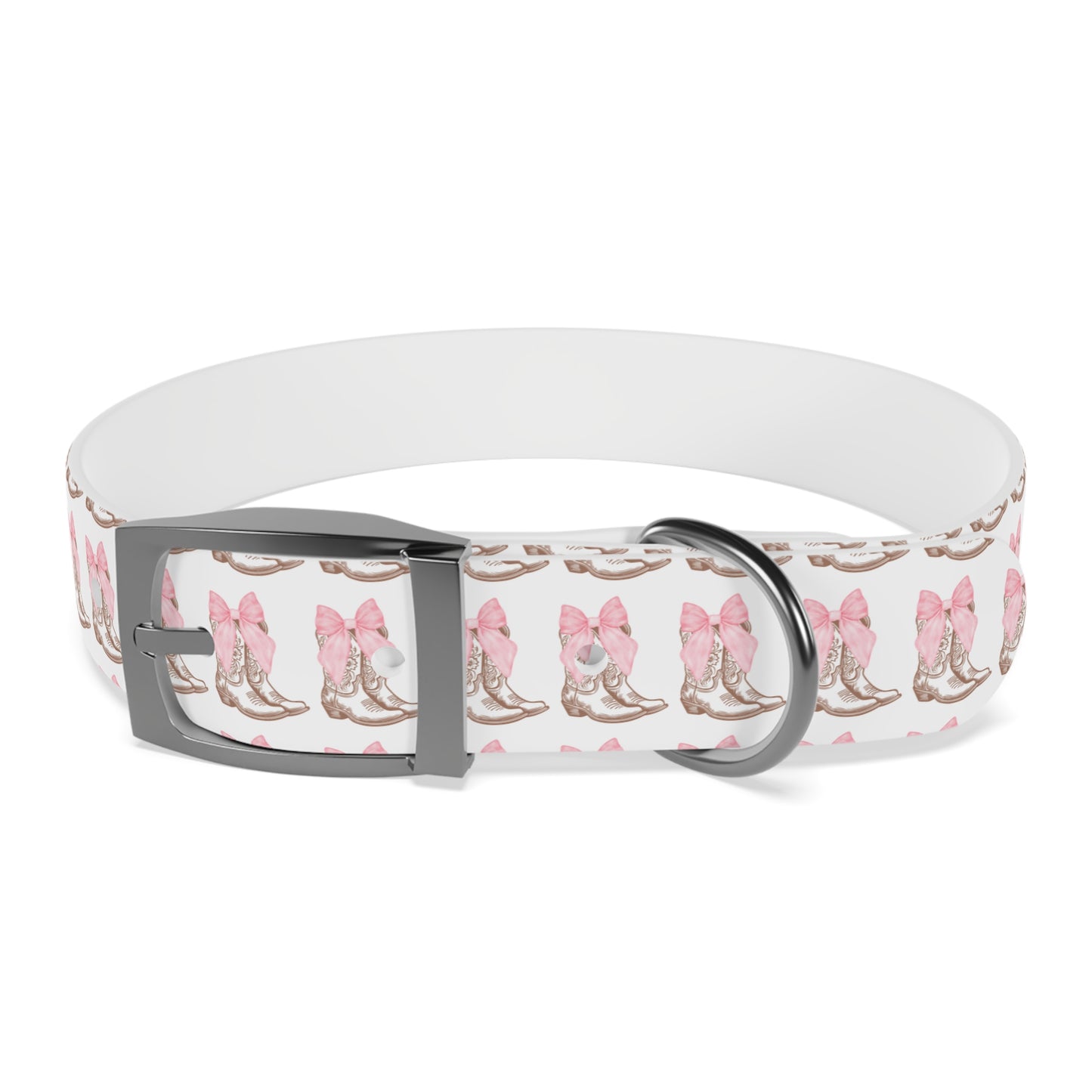 Chic Dog Collar with Pink Bow Design - Stylish Pet Accessory - DiRoMi