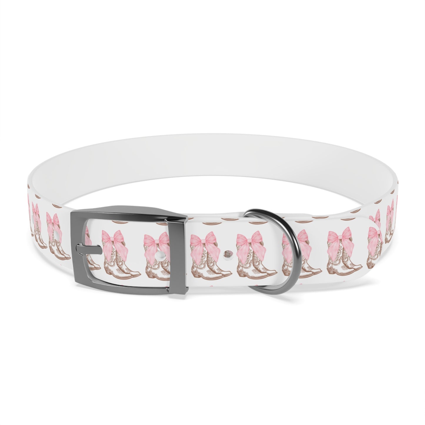 Chic Dog Collar with Pink Bow Design - Stylish Pet Accessory - DiRoMi