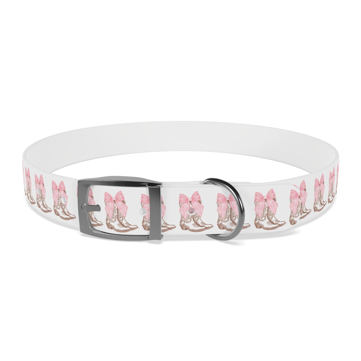 Chic Dog Collar with Pink Bow Design - Stylish Pet Accessory - DiRoMi
