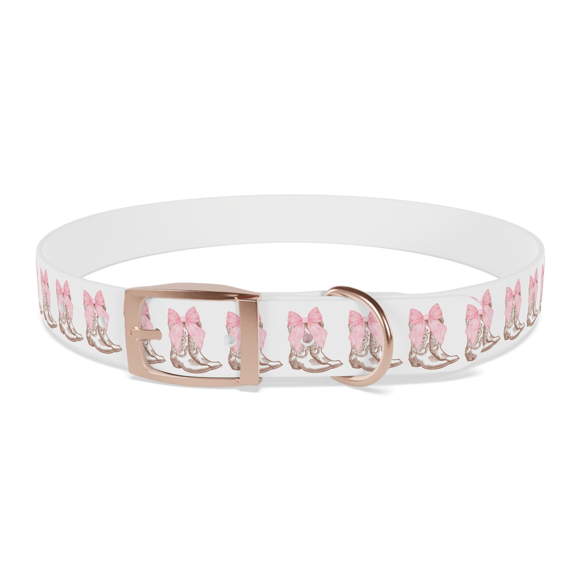 Chic Dog Collar with Pink Bow Design - Stylish Pet Accessory - DiRoMi