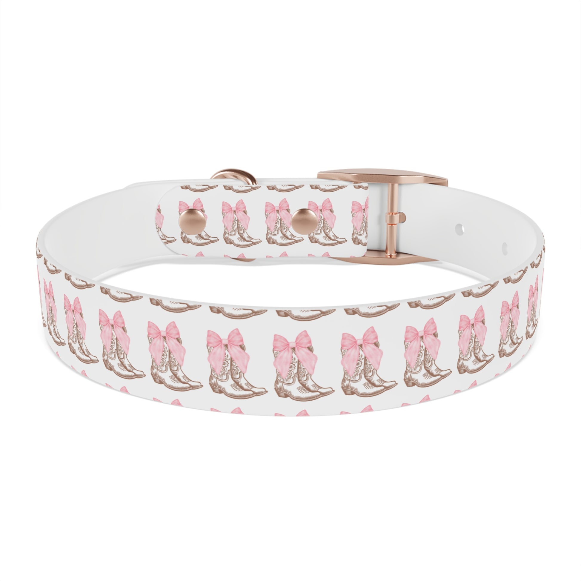 Chic Dog Collar with Pink Bow Design - Stylish Pet Accessory - DiRoMi