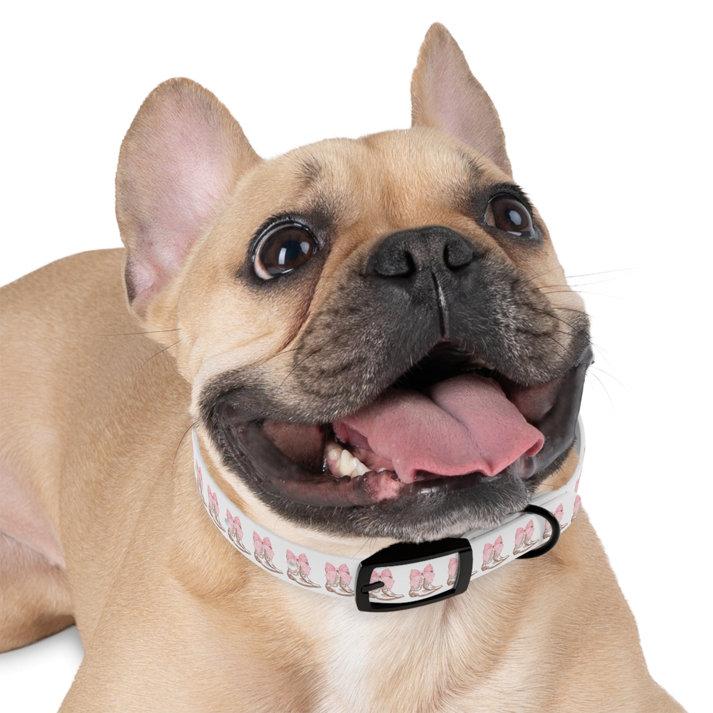 Chic Dog Collar with Pink Bow Design - Stylish Pet Accessory - DiRoMi