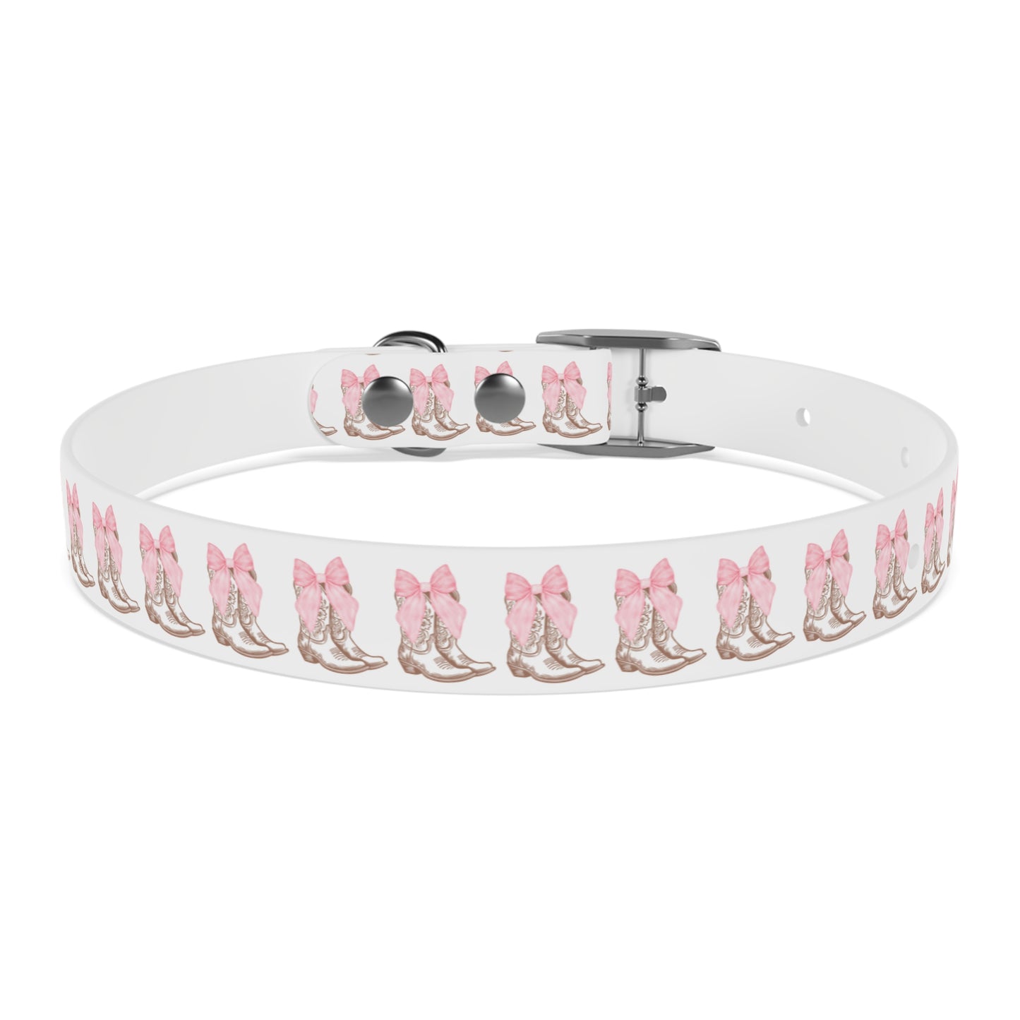 Chic Dog Collar with Pink Bow Design - Stylish Pet Accessory - DiRoMi