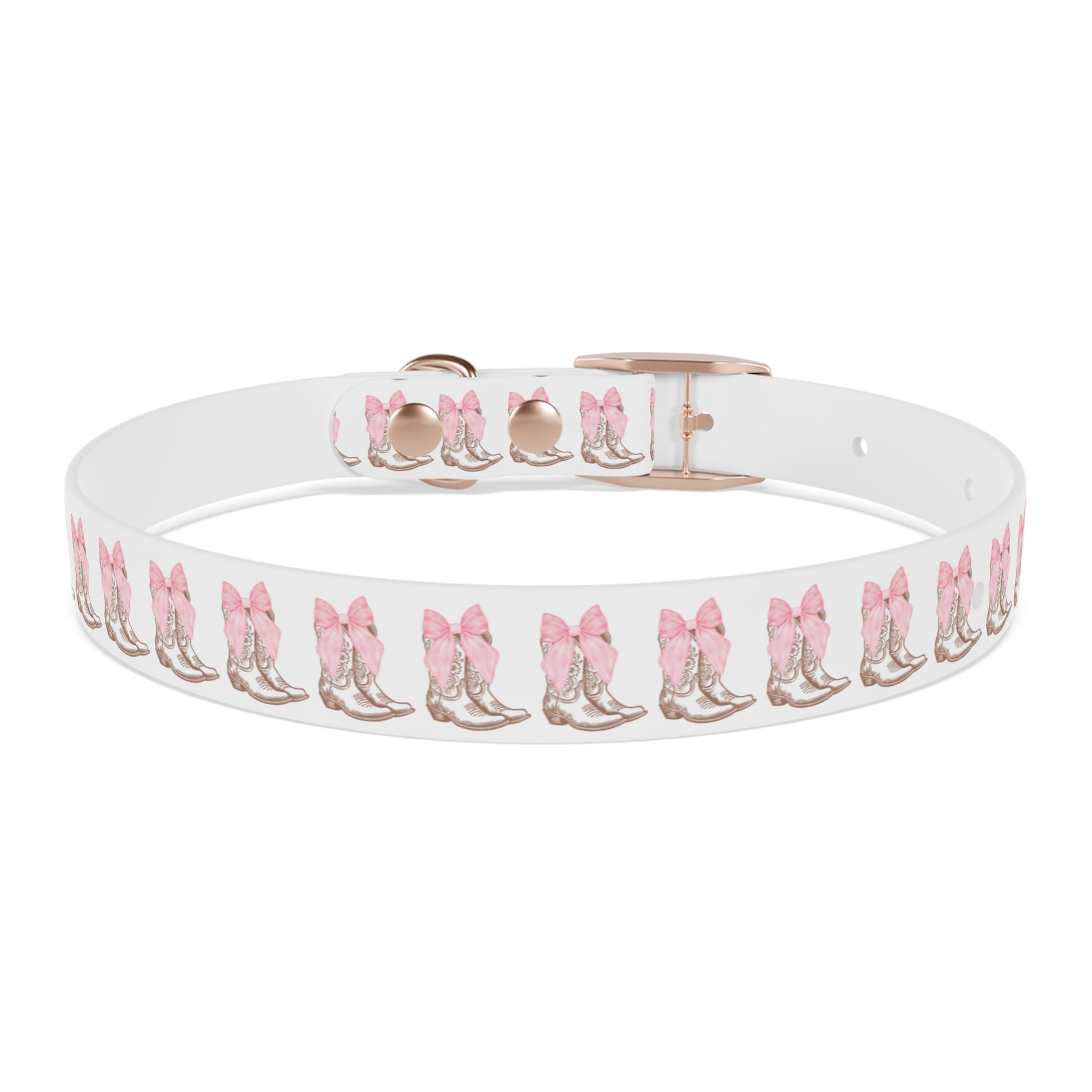 Chic Dog Collar with Pink Bow Design - Stylish Pet Accessory - DiRoMi