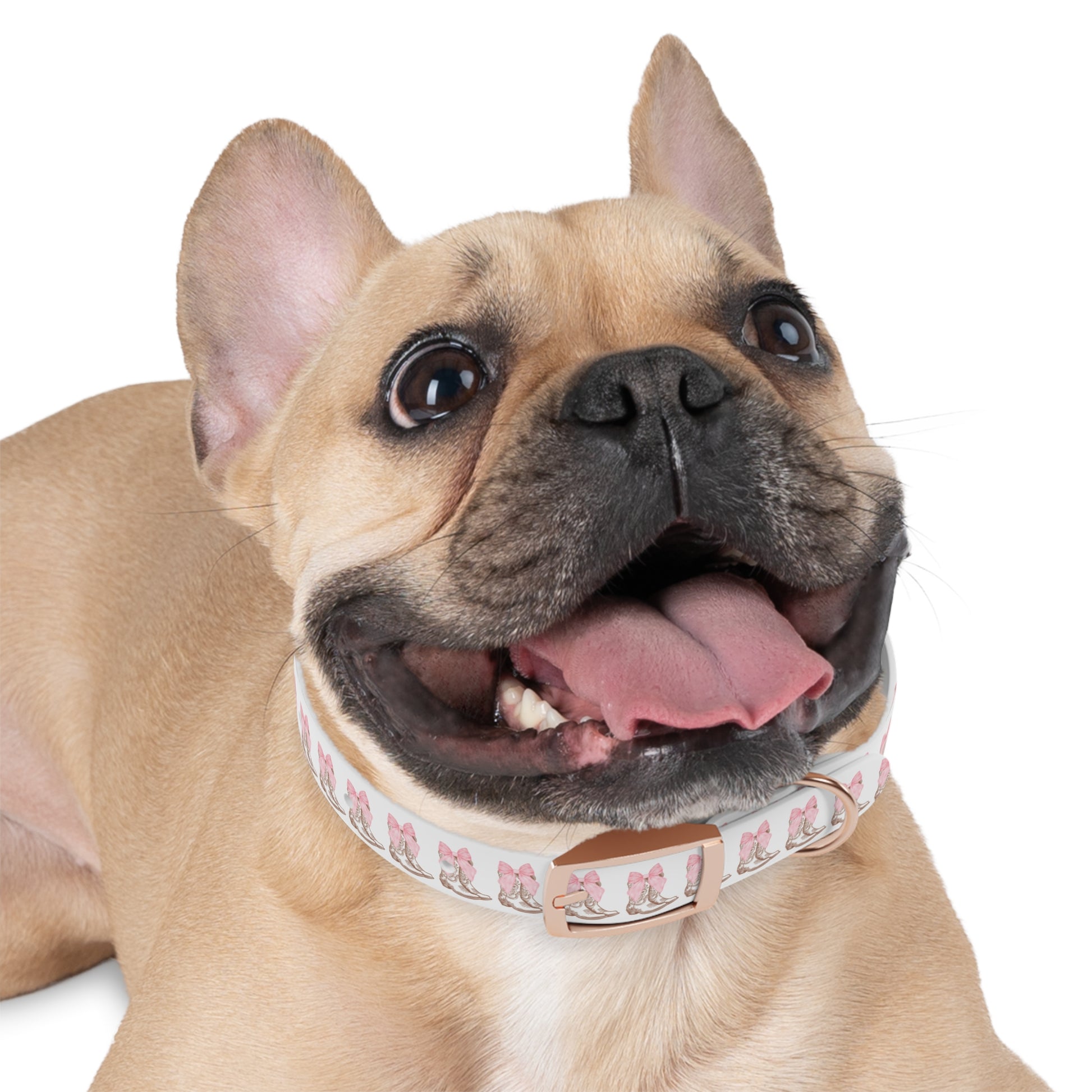 Chic Dog Collar with Pink Bow Design - Stylish Pet Accessory - DiRoMi