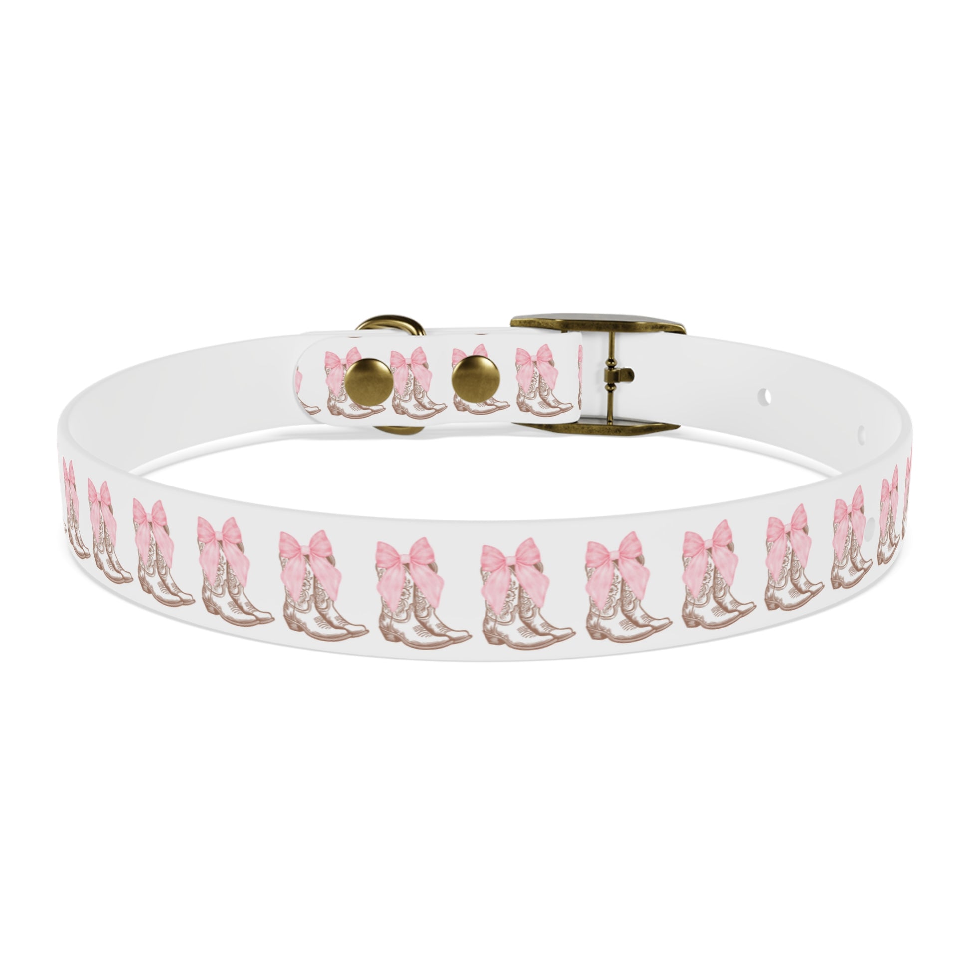 Chic Dog Collar with Pink Bow Design - Stylish Pet Accessory - DiRoMi