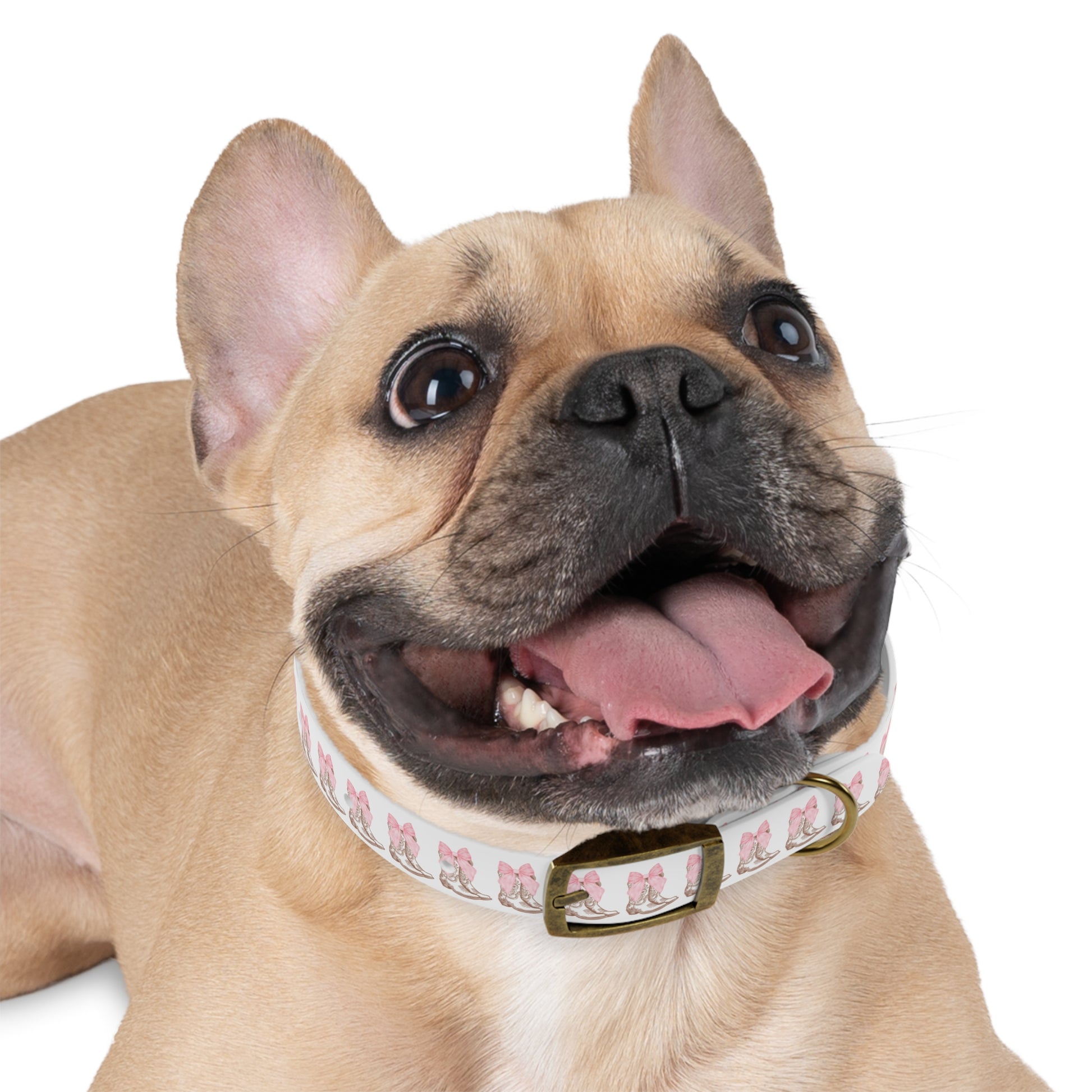 Chic Dog Collar with Pink Bow Design - Stylish Pet Accessory - DiRoMi