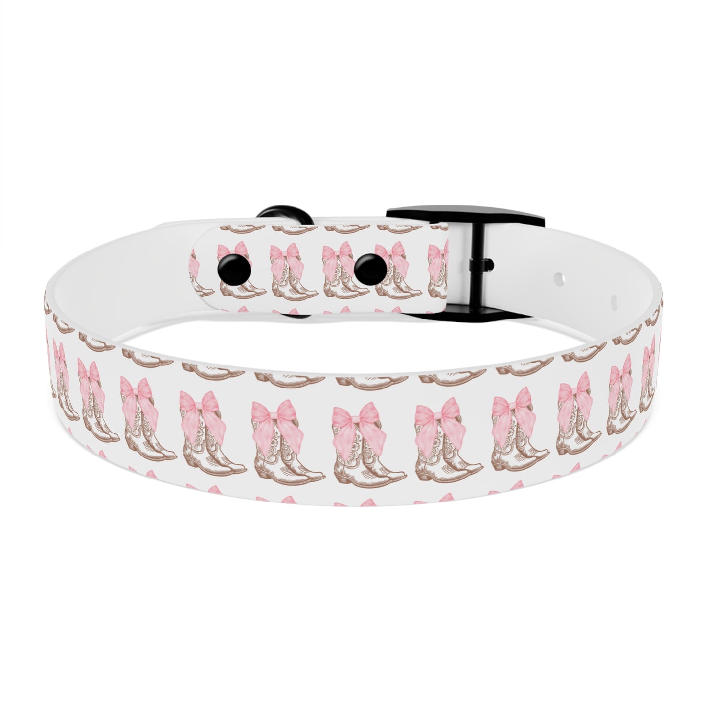 Chic Dog Collar with Pink Bow Design - Stylish Pet Accessory - DiRoMi
