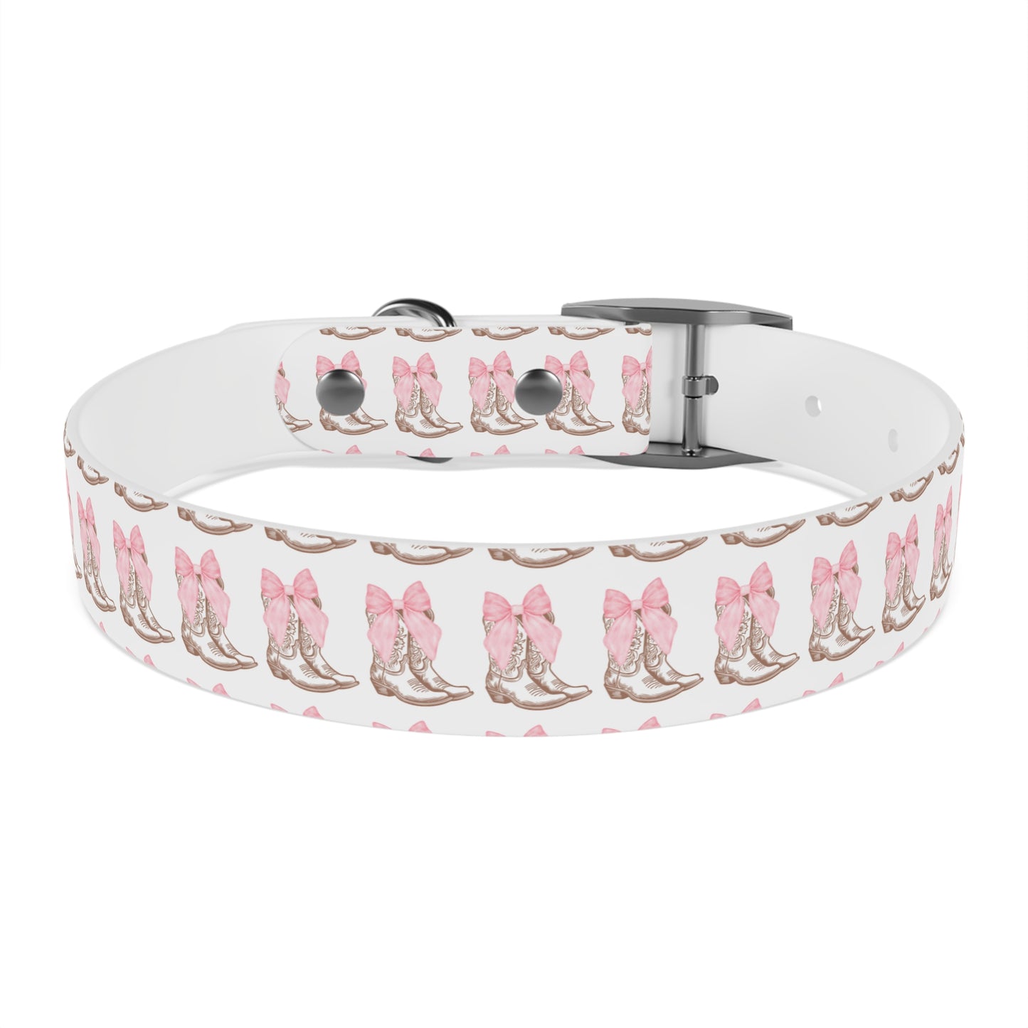 Chic Dog Collar with Pink Bow Design - Stylish Pet Accessory - DiRoMi