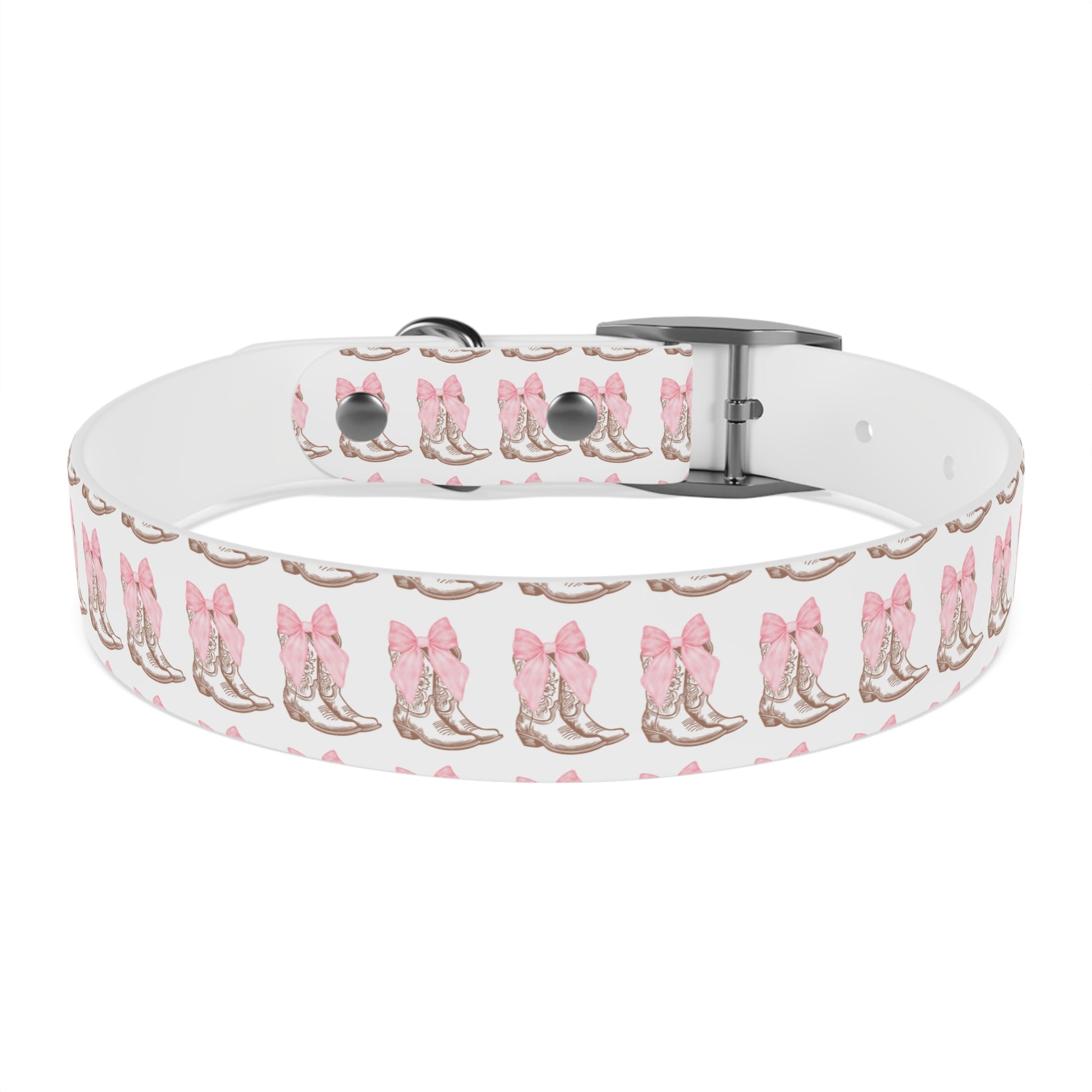 Chic Dog Collar with Pink Bow Design - Stylish Pet Accessory - DiRoMi