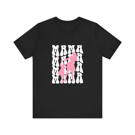 Chic Feminine Silhouette Tee,  Mother's day, Girl mom, Mama of a girl - DiRoMi