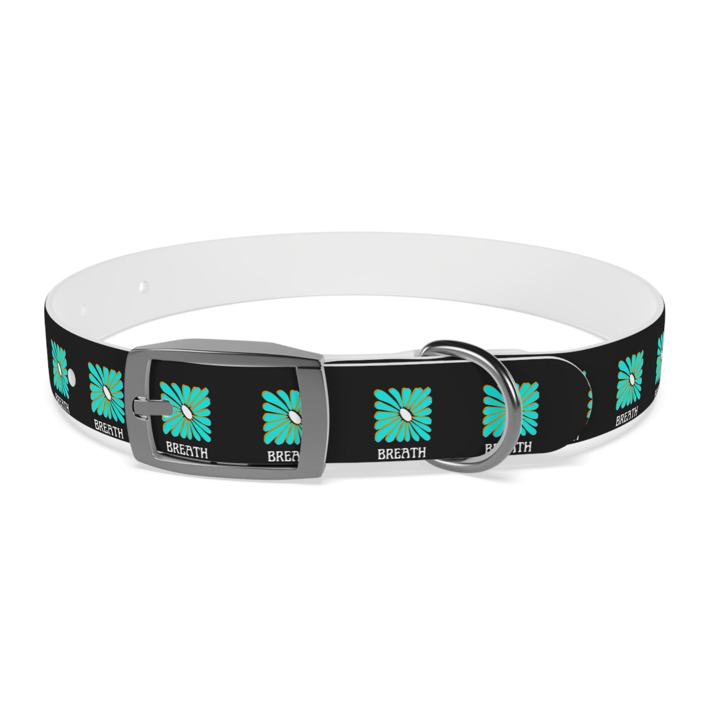 Colorful 'Breathe' Dog Collar - Vibrant Floral Design for Stylish Pets - DiRoMi