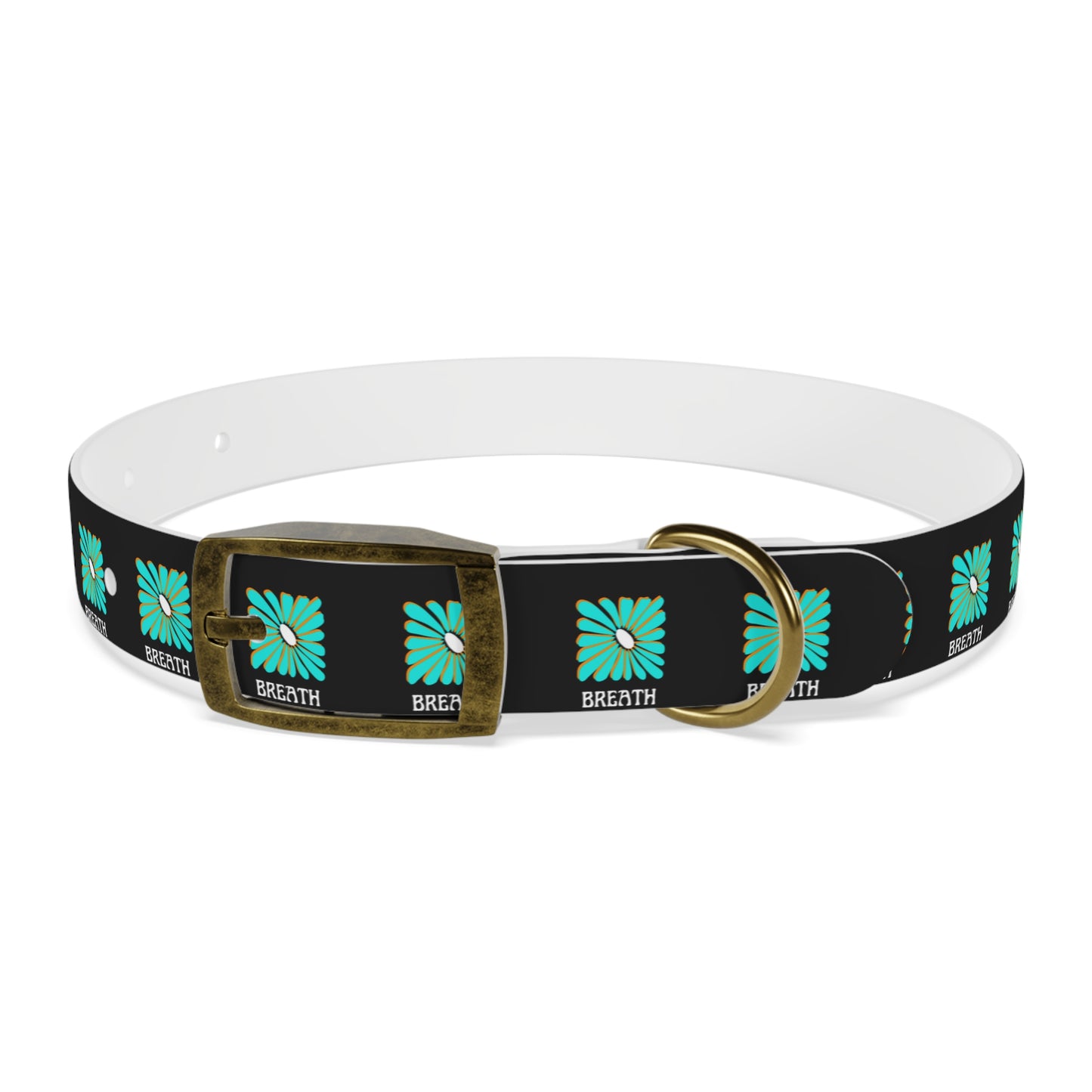 Colorful 'Breathe' Dog Collar - Vibrant Floral Design for Stylish Pets - DiRoMi