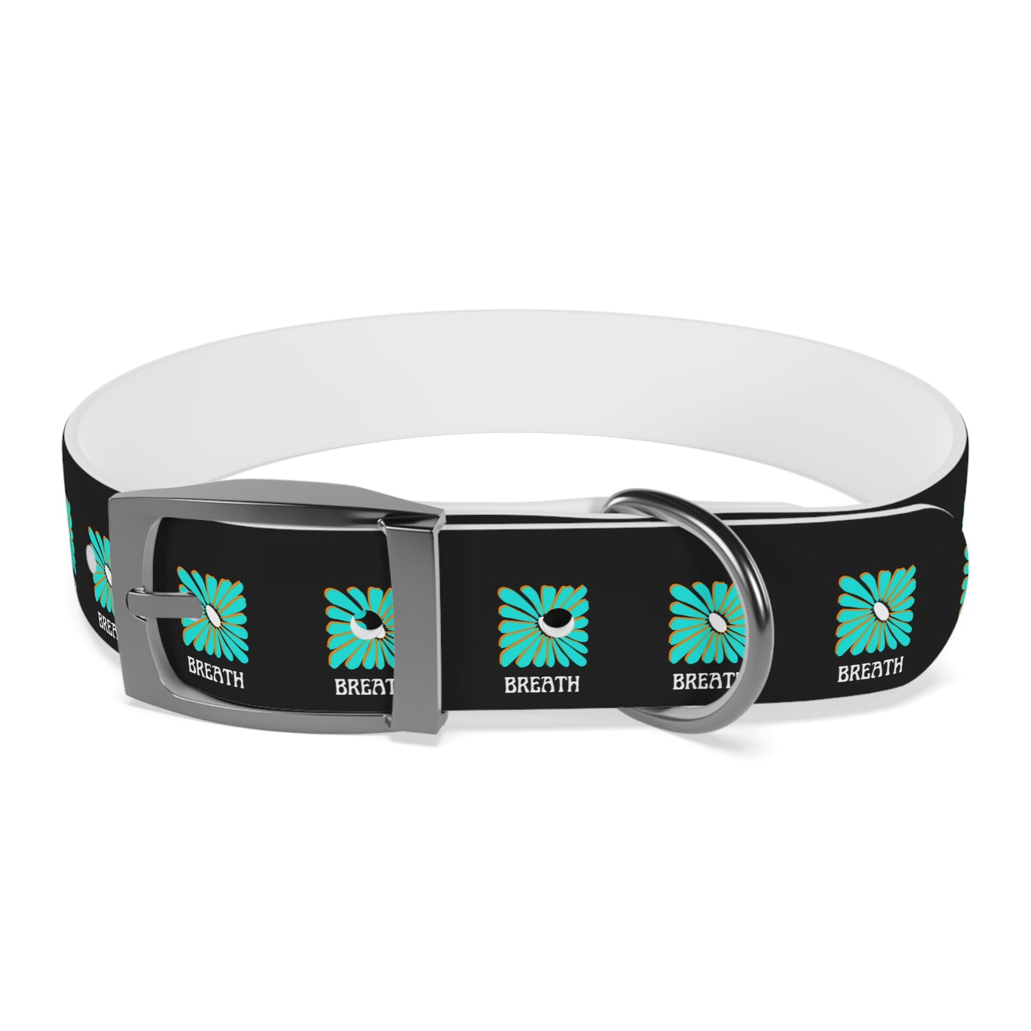 Colorful 'Breathe' Dog Collar - Vibrant Floral Design for Stylish Pets - DiRoMi