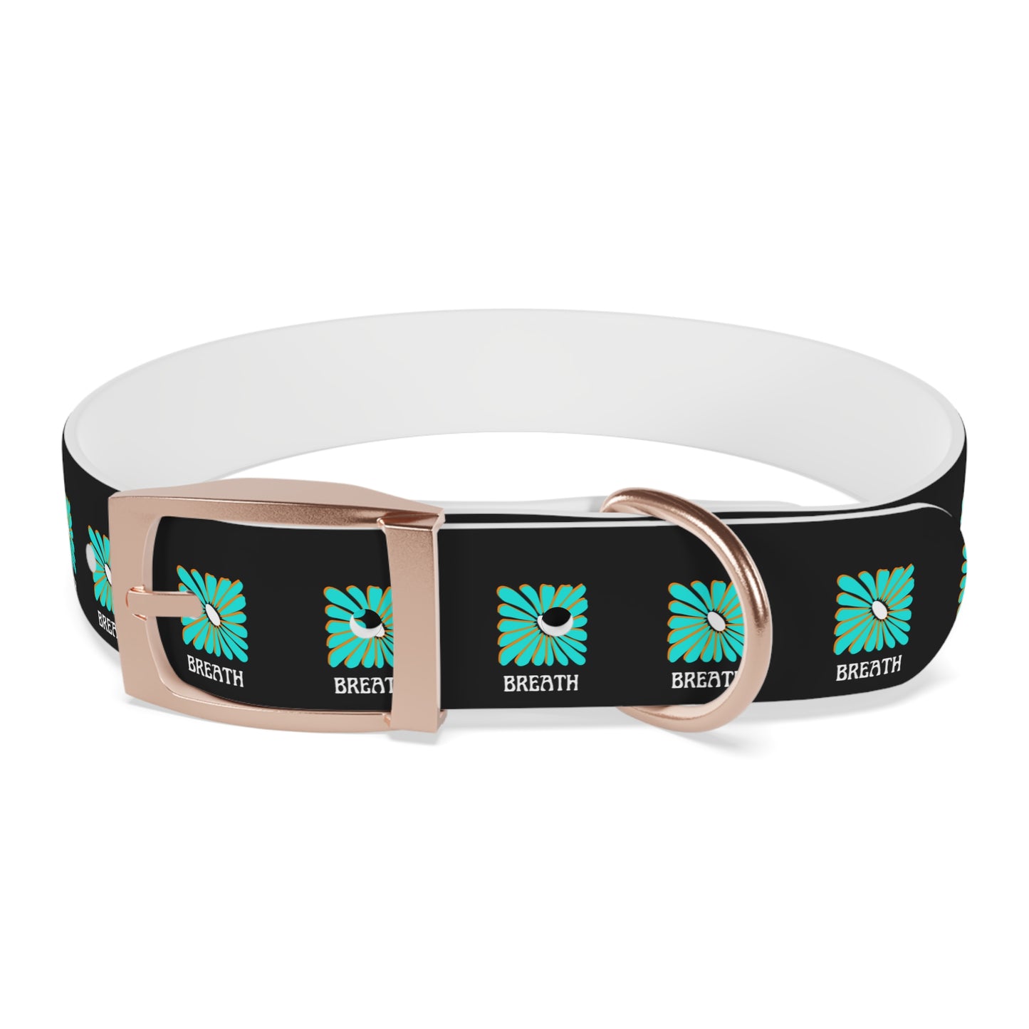 Colorful 'Breathe' Dog Collar - Vibrant Floral Design for Stylish Pets - DiRoMi