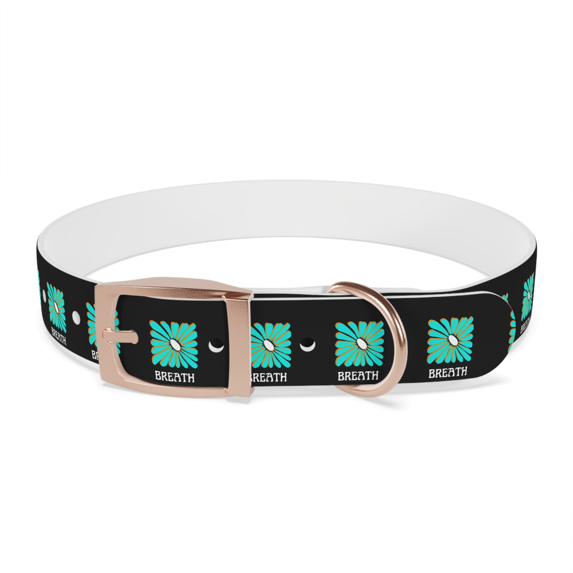 Colorful 'Breathe' Dog Collar - Vibrant Floral Design for Stylish Pets - DiRoMi