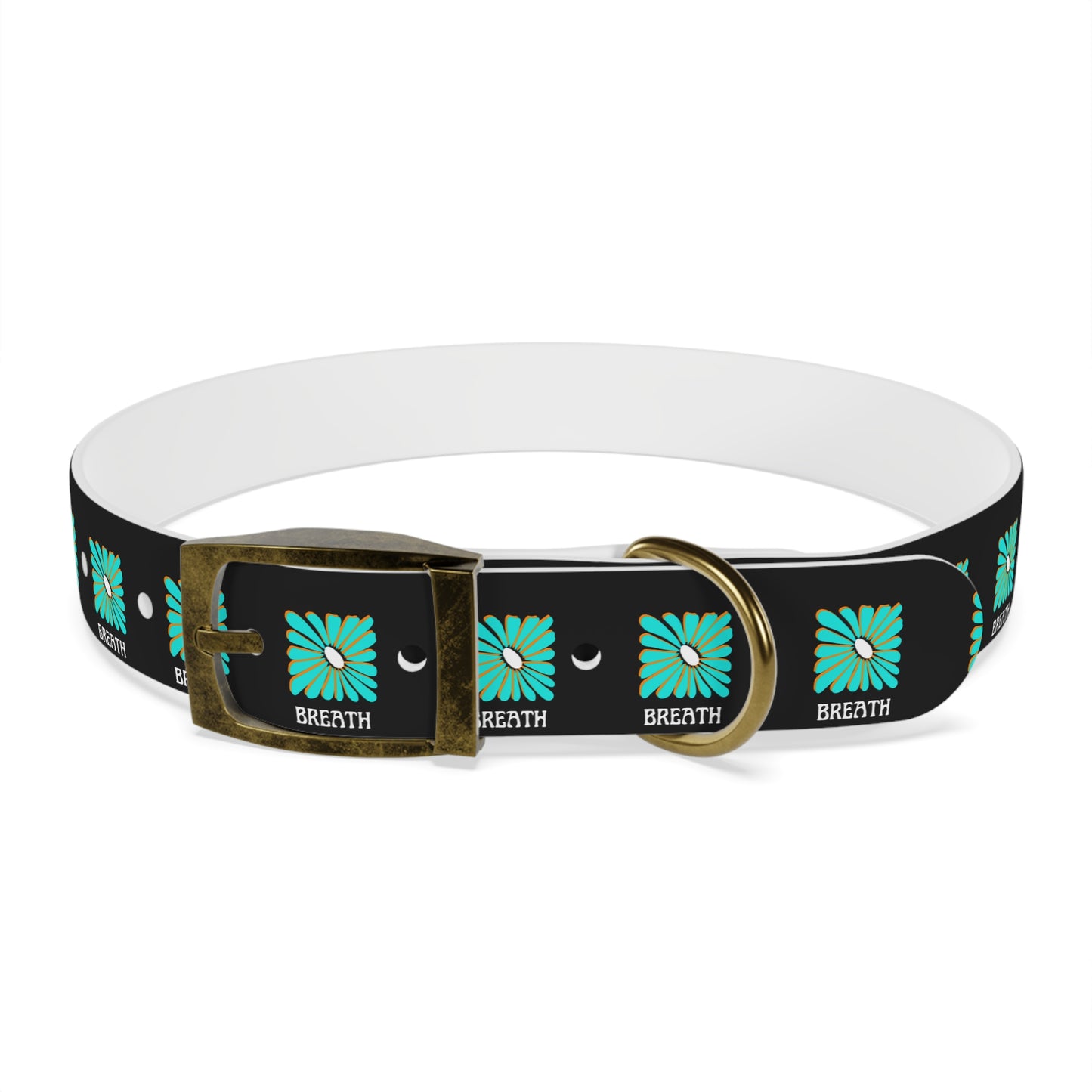 Colorful 'Breathe' Dog Collar - Vibrant Floral Design for Stylish Pets - DiRoMi
