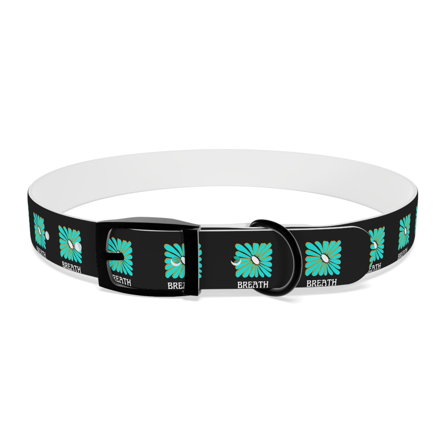 Colorful 'Breathe' Dog Collar - Vibrant Floral Design for Stylish Pets - DiRoMi
